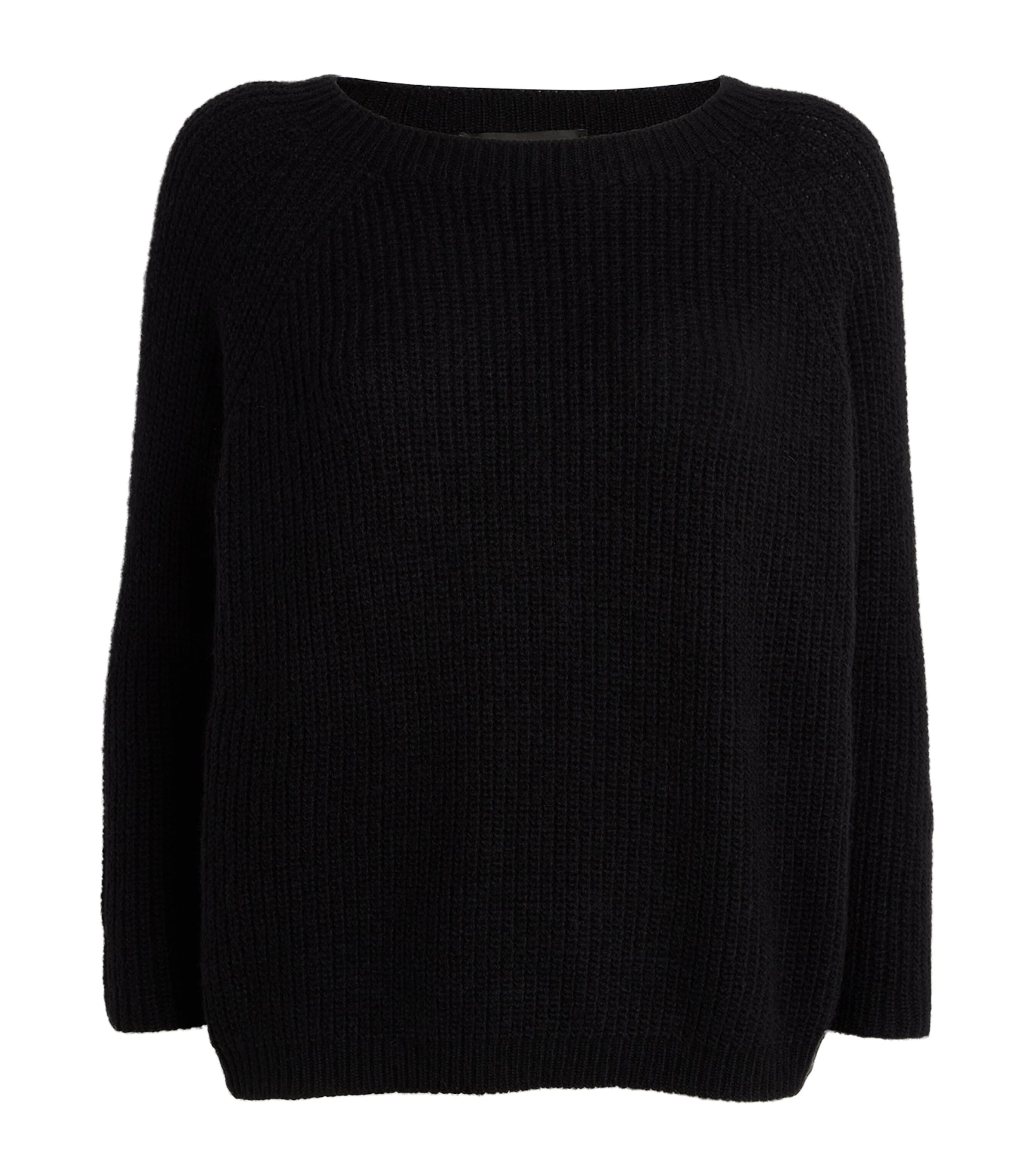 Shop Weekend Max Mara Round-neck Sweater In Black