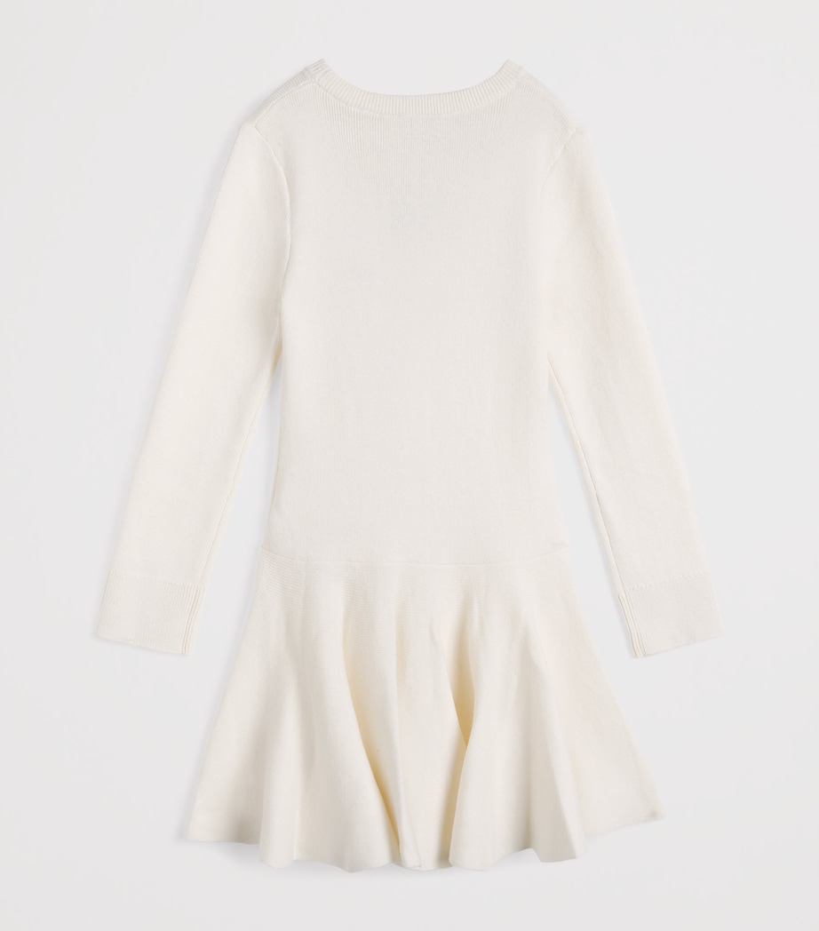 Givenchy Kids Cotton-Cashmere Logo Knitted Dress (4-12+ Years) Image 2