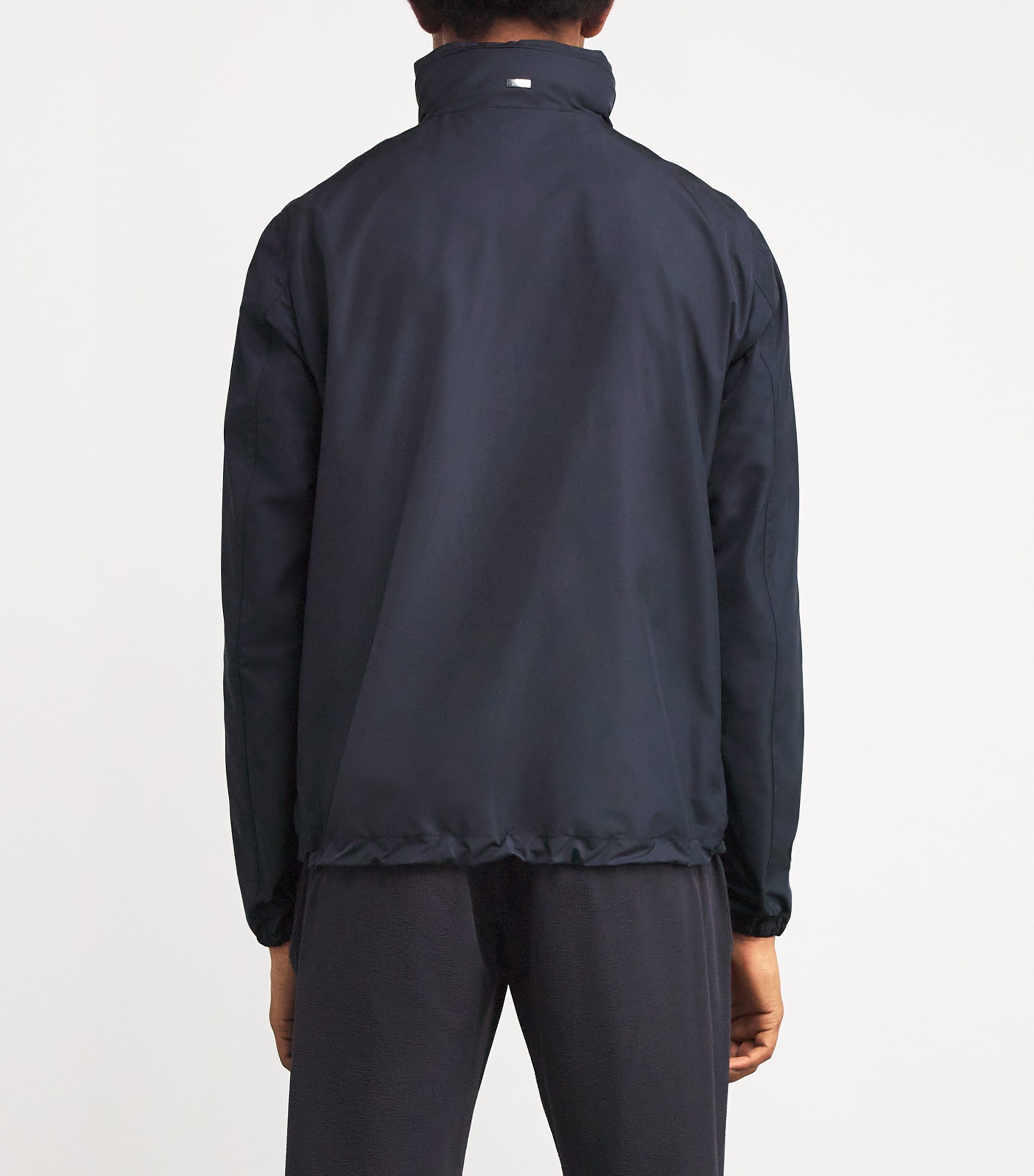 Windproof Short Zip-Up Jacket 9200BLU NAVY Image 4