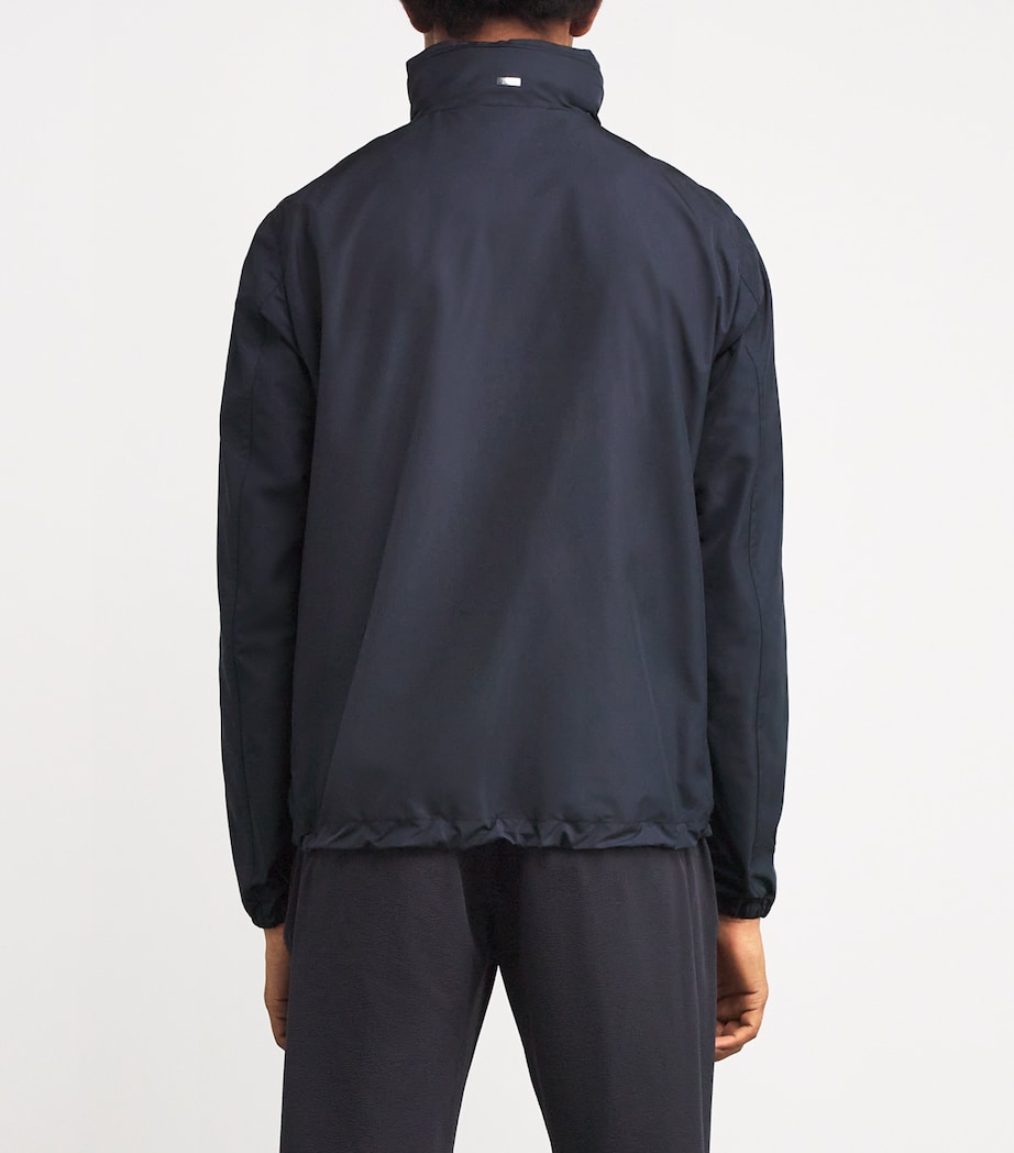 Windproof Short Zip-Up Jacket 9200BLU NAVY Image 4