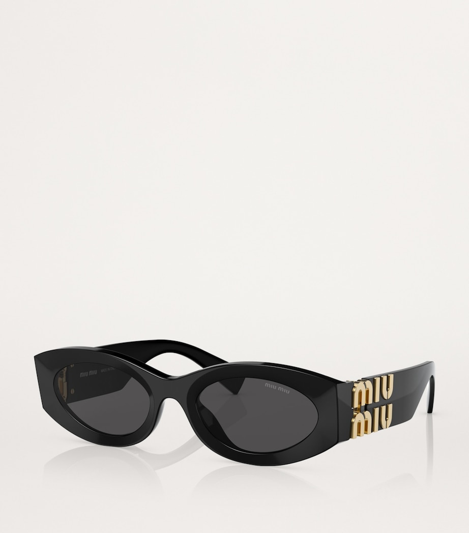Acetate Oval MU11WS Sunglasses 1AB5S0 Image 2