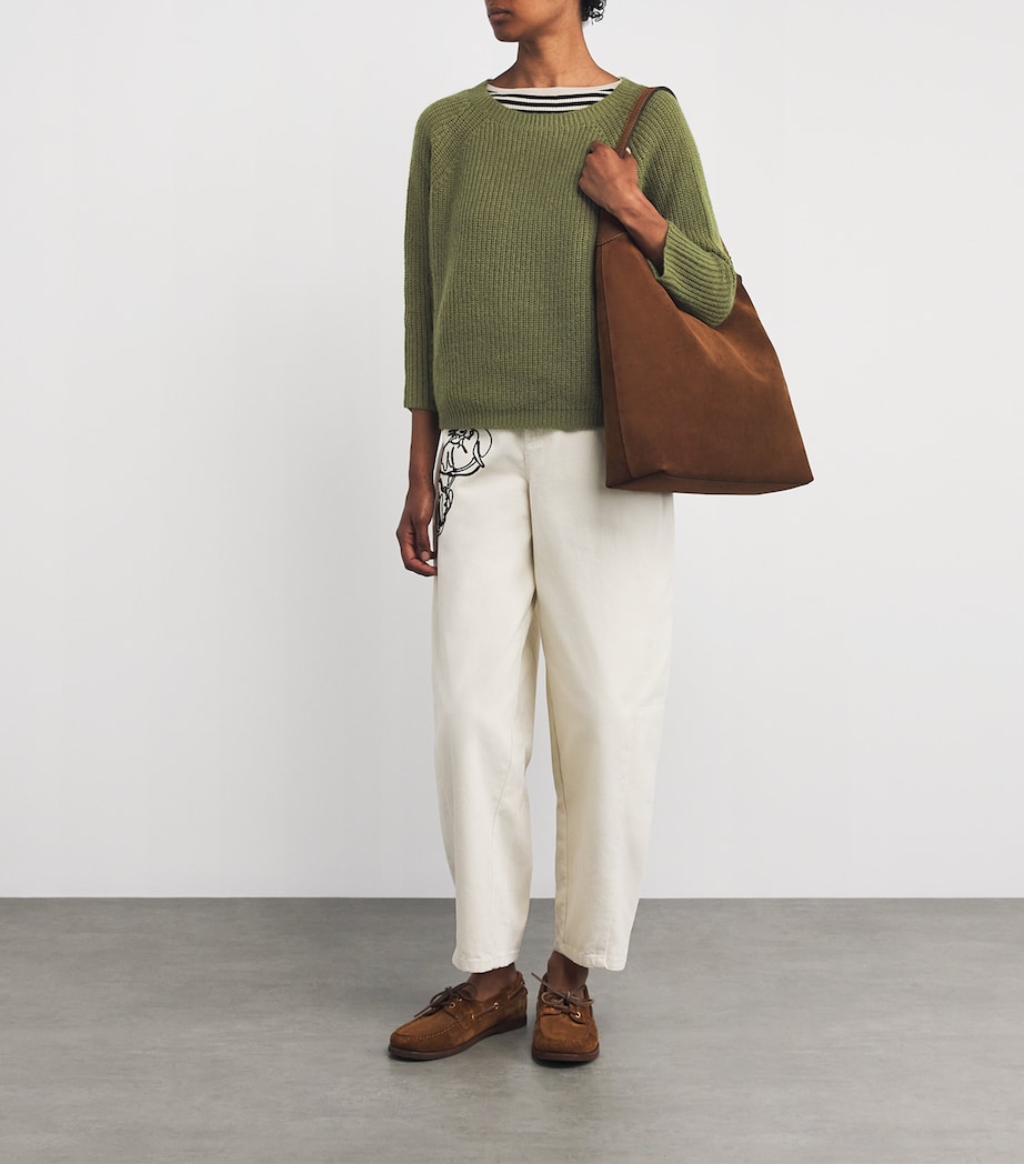 Round-Neck Sweater OLIVE GREEN Image 2