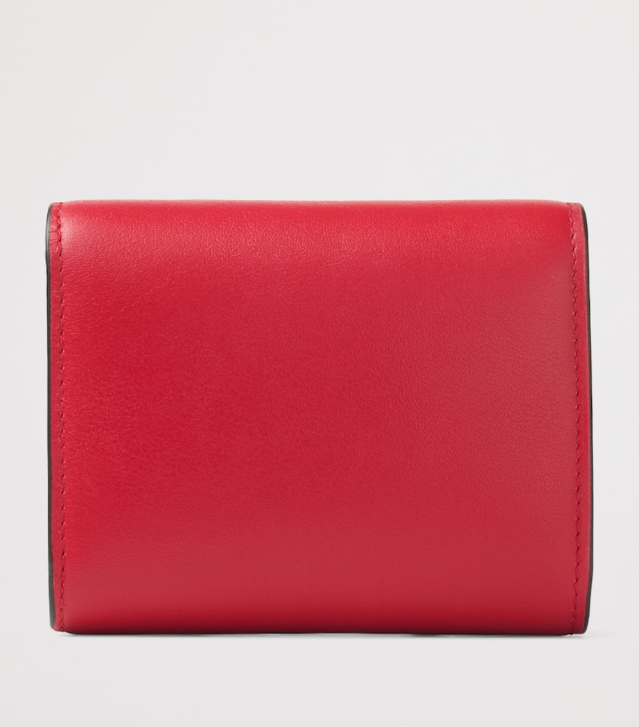 Leather Marinda Wallet RUBY RED/LIGHT GOLD Image 4