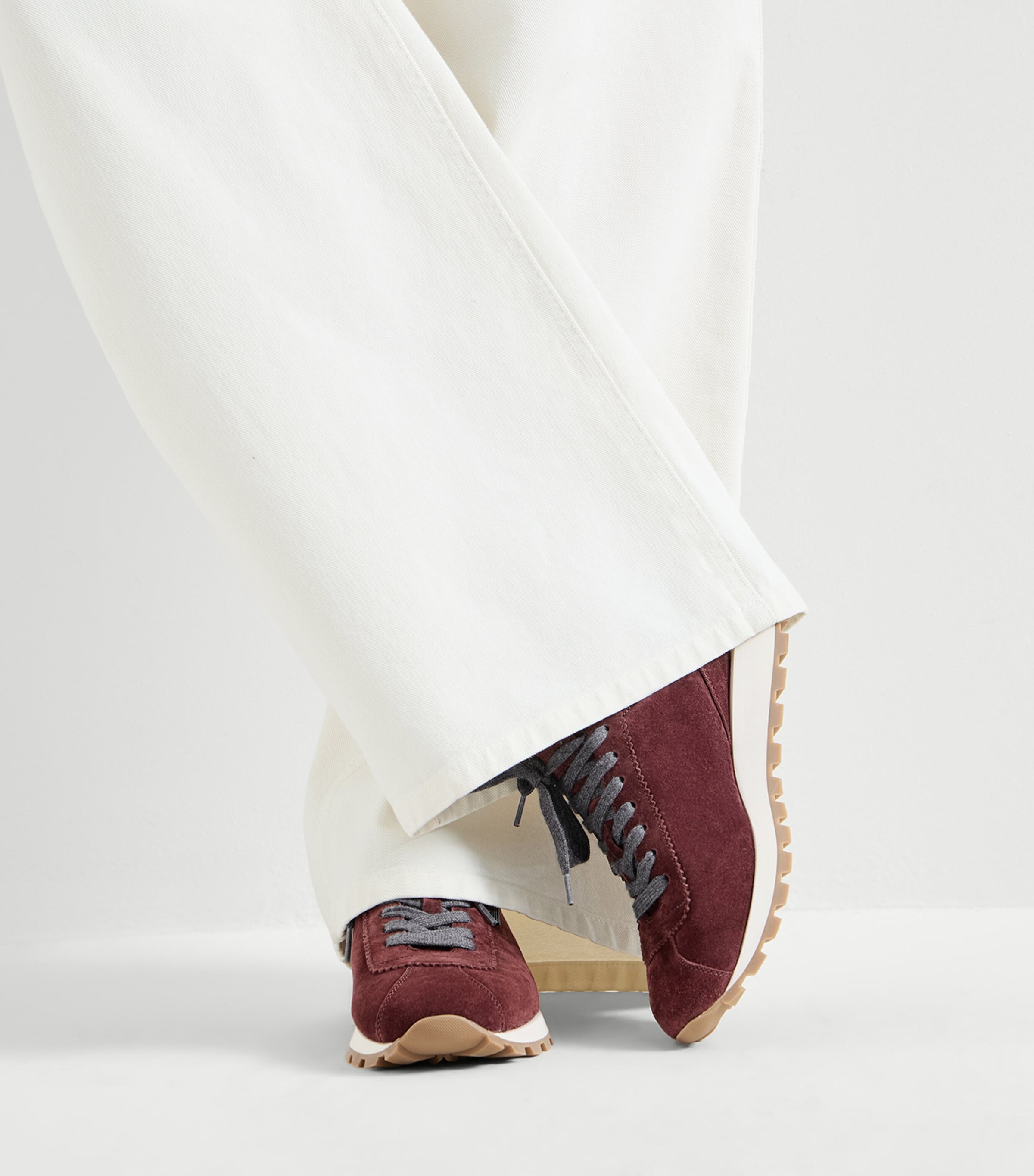 Brunello Cucinelli Suede Monili-Trim Sneakers Image 5