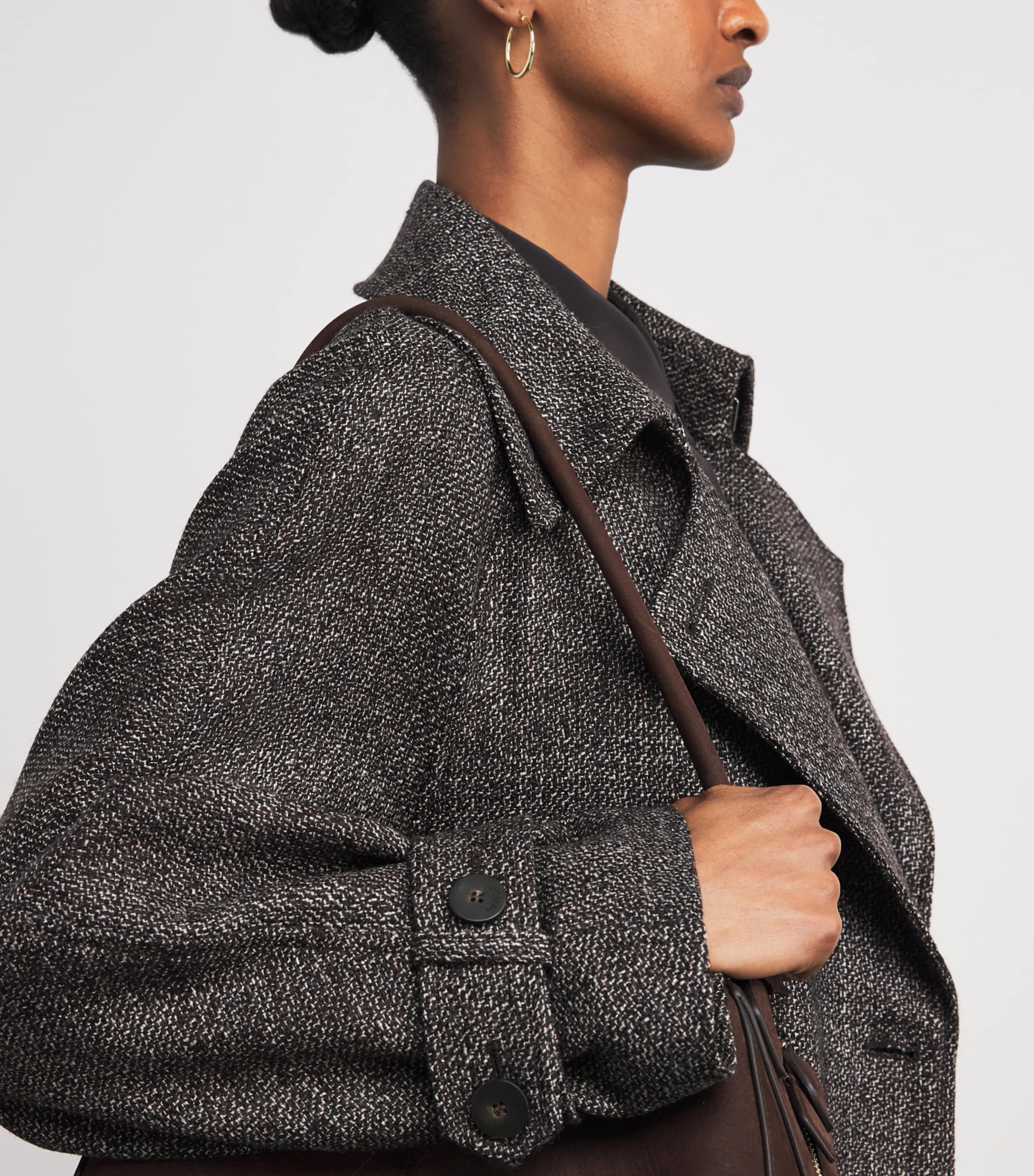 Virgin Wool Laurin Coat COCOA Image 6