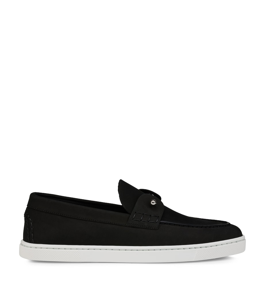 Christian Louboutin Womens Chambeliboat Donna Leather Boat Shoes Image 1
