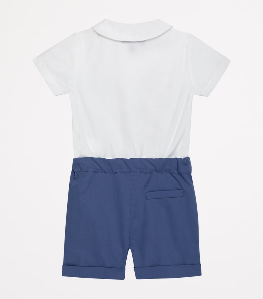 Cotton Smocked Rupert Set (3-24 Months) FRENCH NAVY Image 2