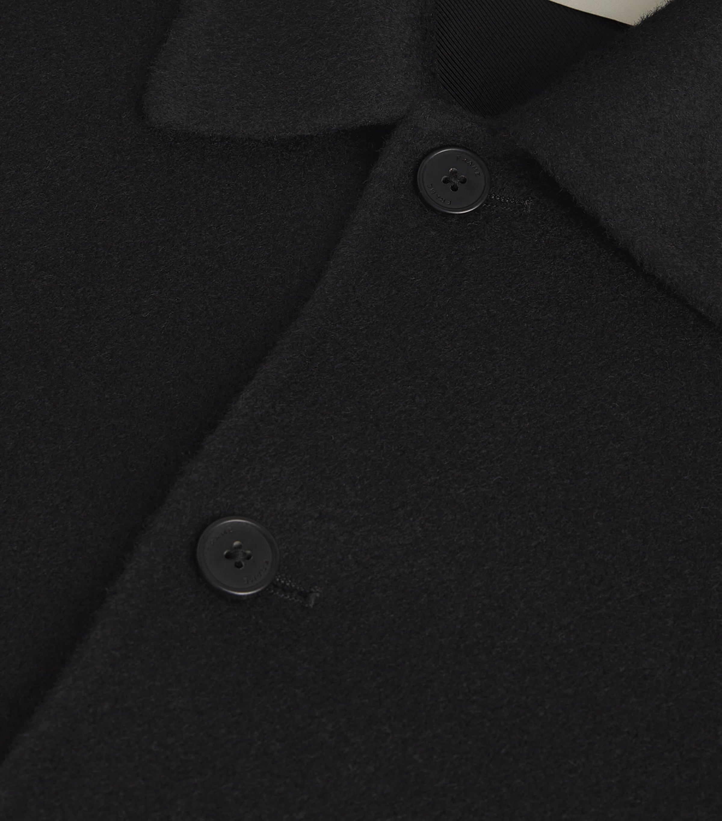 Wool Double-Faced Overshirt BLK Image 5