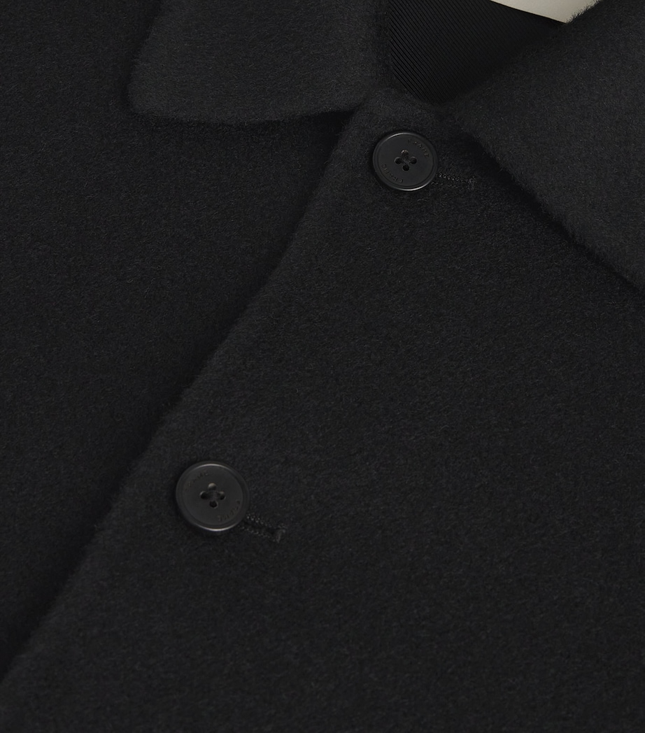 Wool Double-Faced Overshirt BLK Image 5