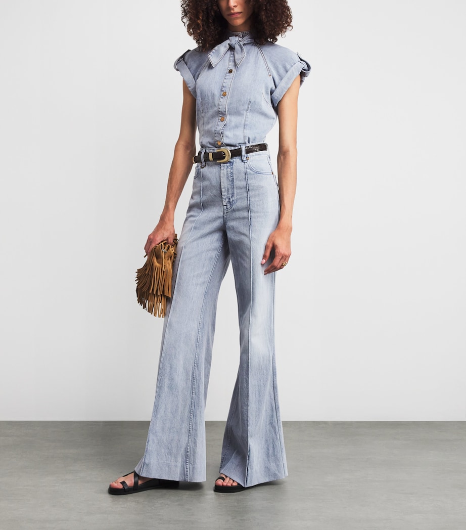 Denim Tie-Neck Shirt CSW CASTAWAY Image 2