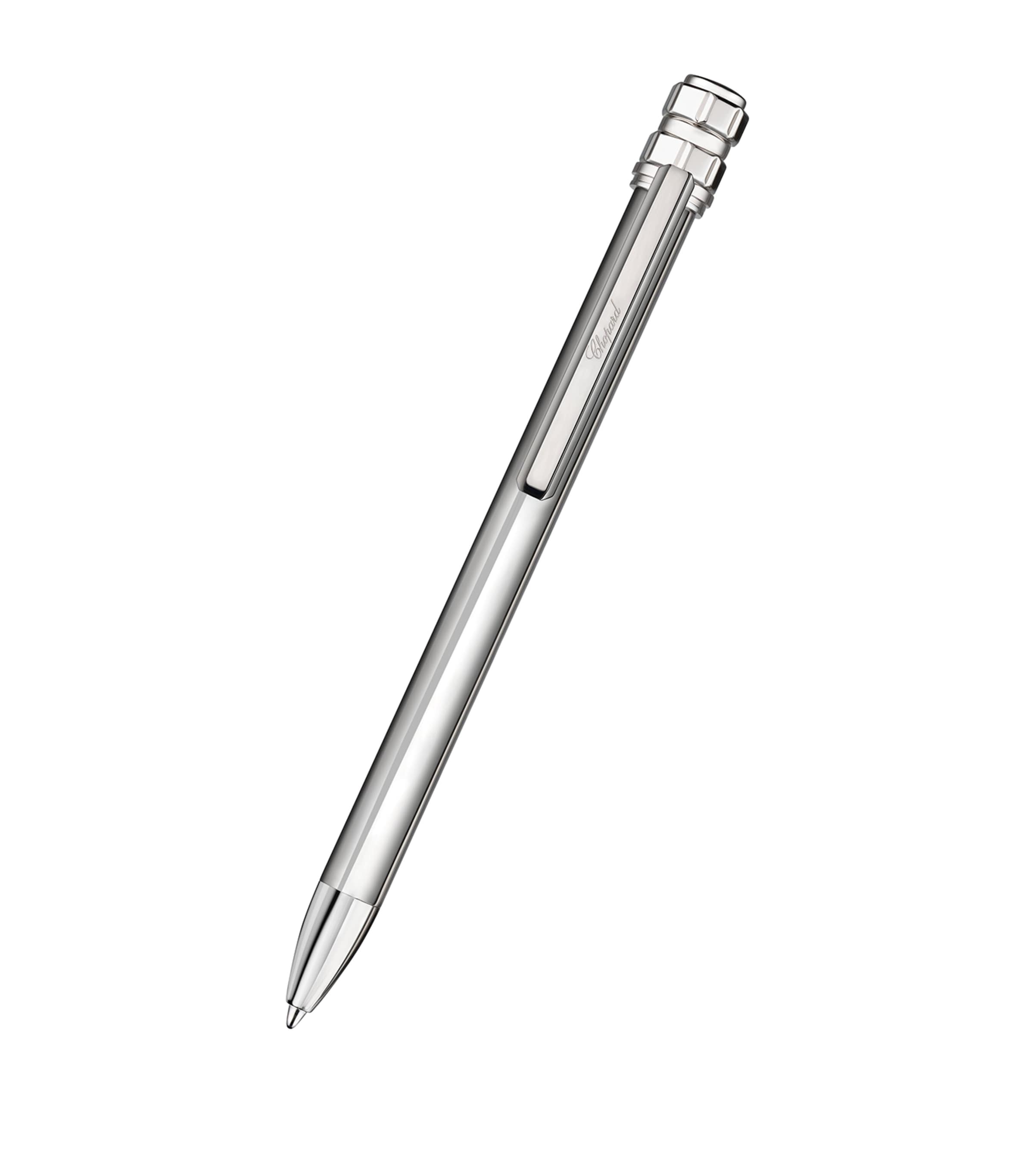 Chopard Ice Cube Ballpoint Pen In Silver