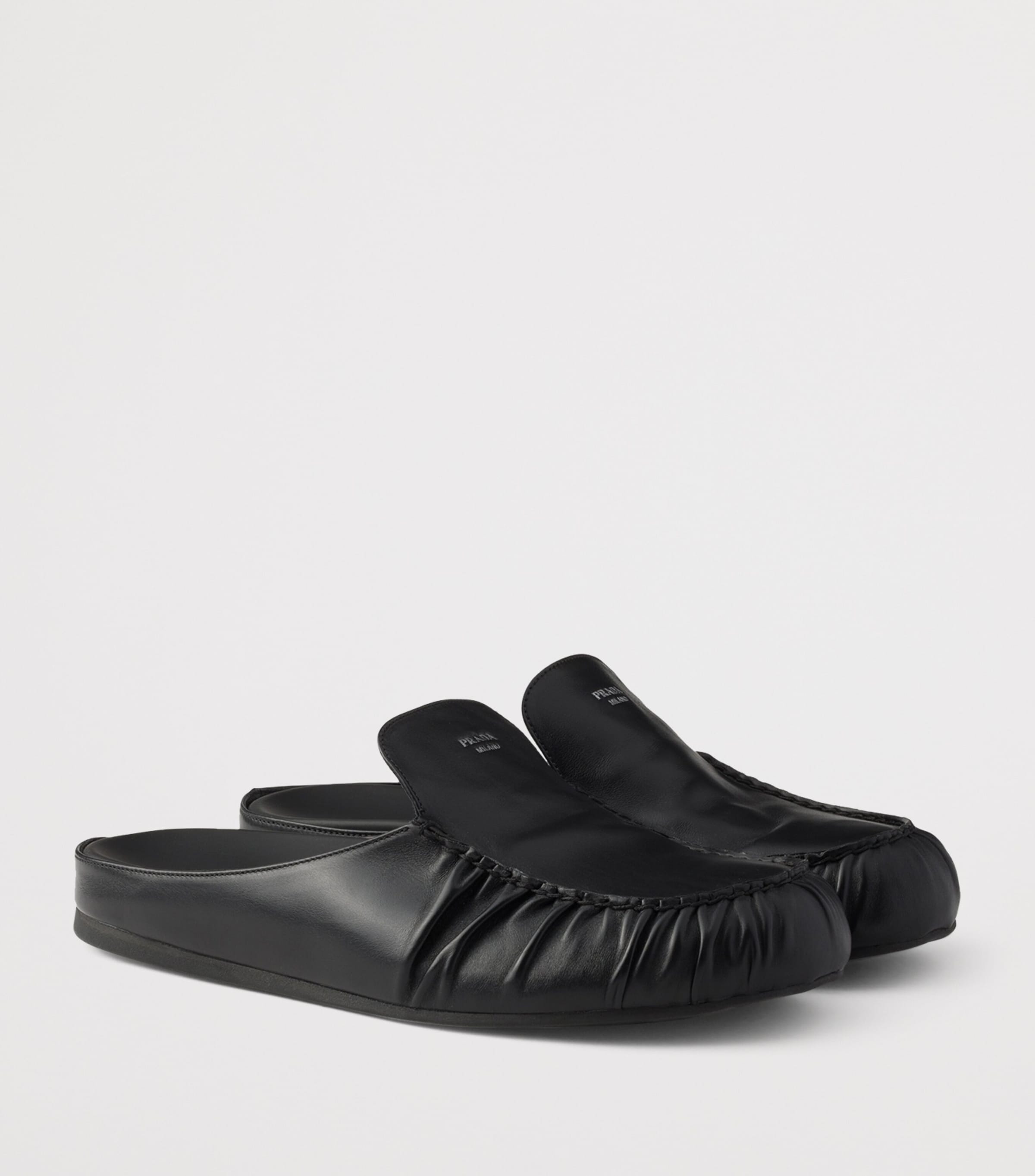 Prada Leather Mules Image 2