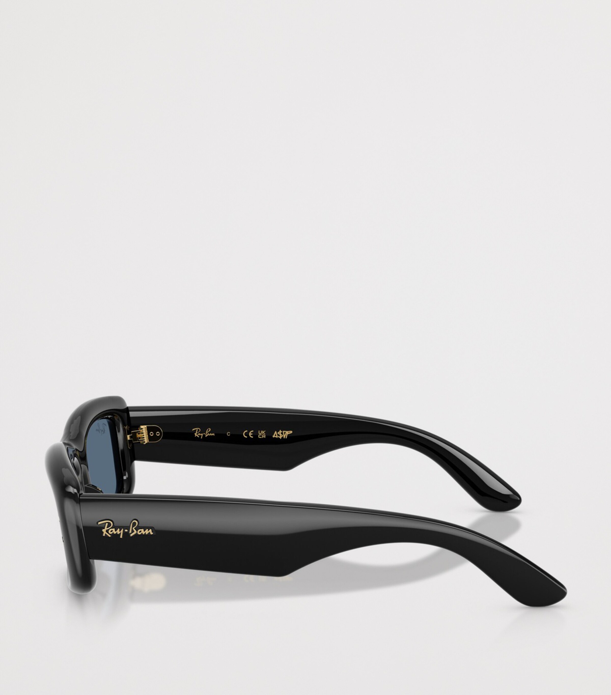 Ray-Ban Kiliane Puffer Rectangle Sunglasses Black Image 3