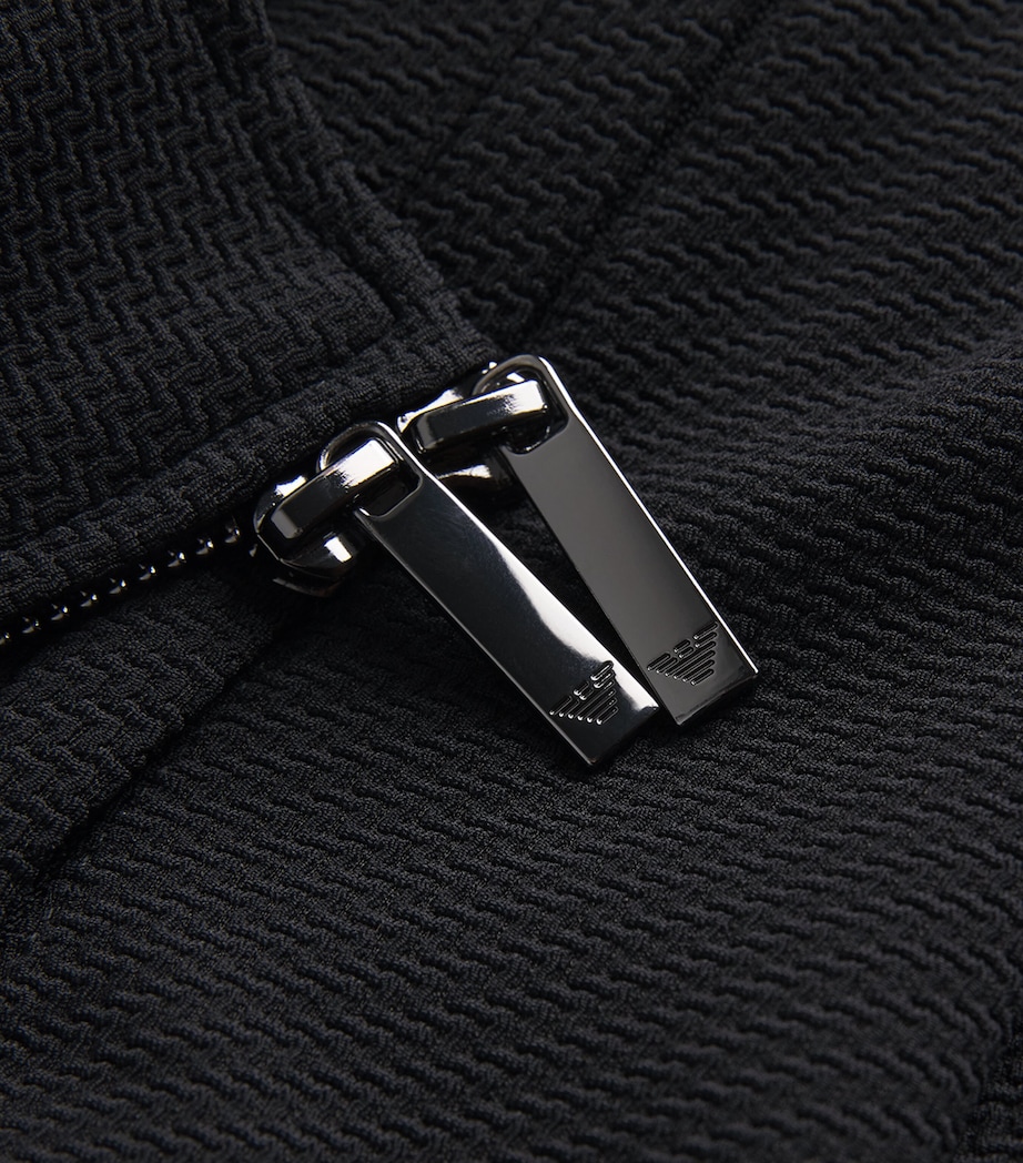 Logo Knitted Bomber Jacket UC001 Image 5