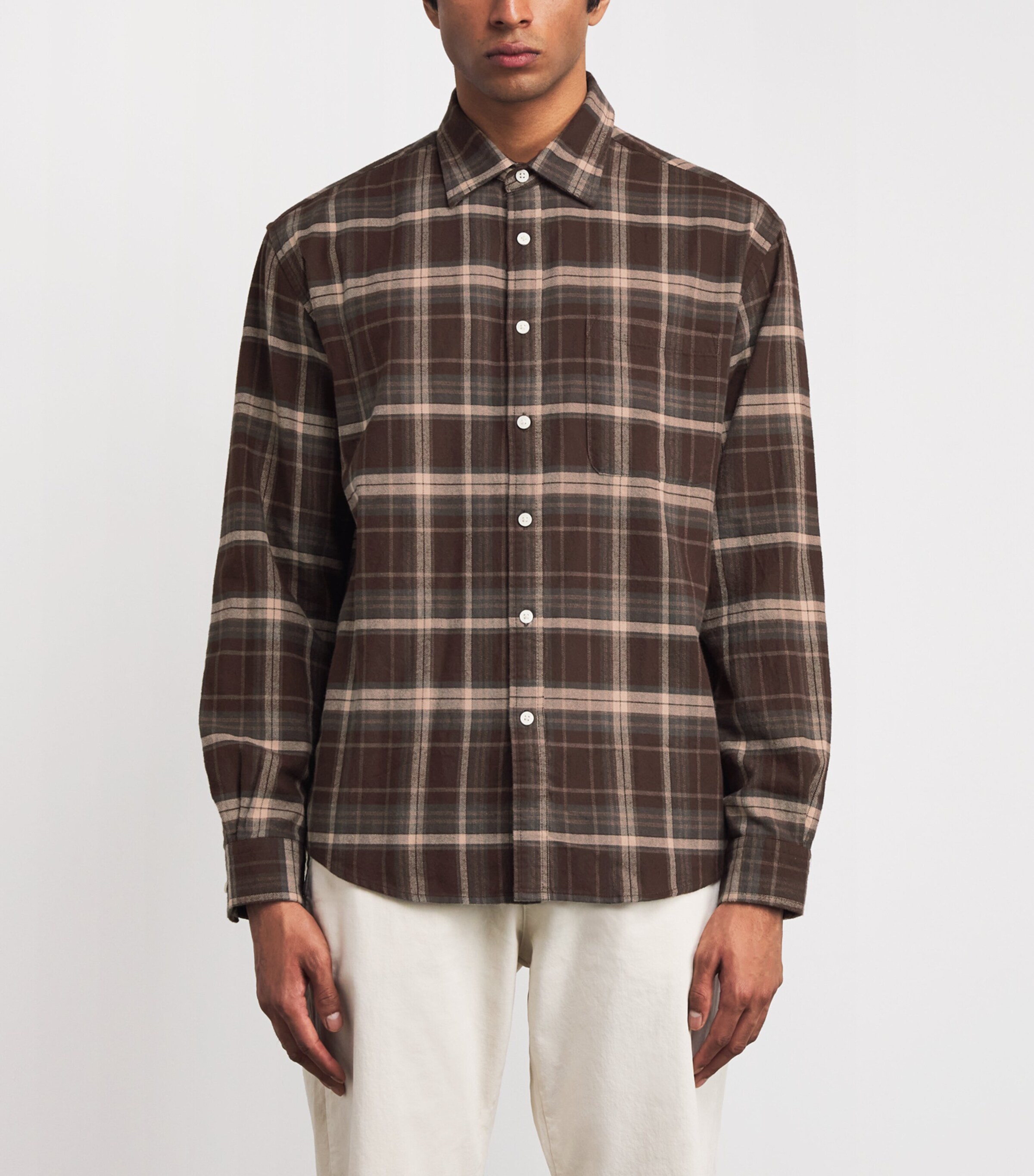 Organic Cotton Flannel Deon Shirt DUSKY PORT Image 3