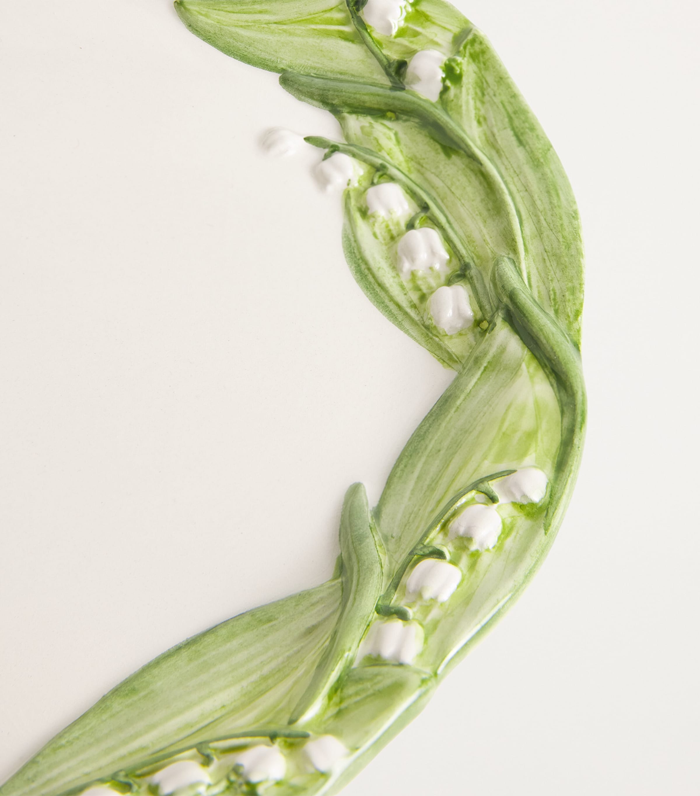 Lilly of the Valley Dinner Plate (21cm) WHITE/GREEN Image 5
