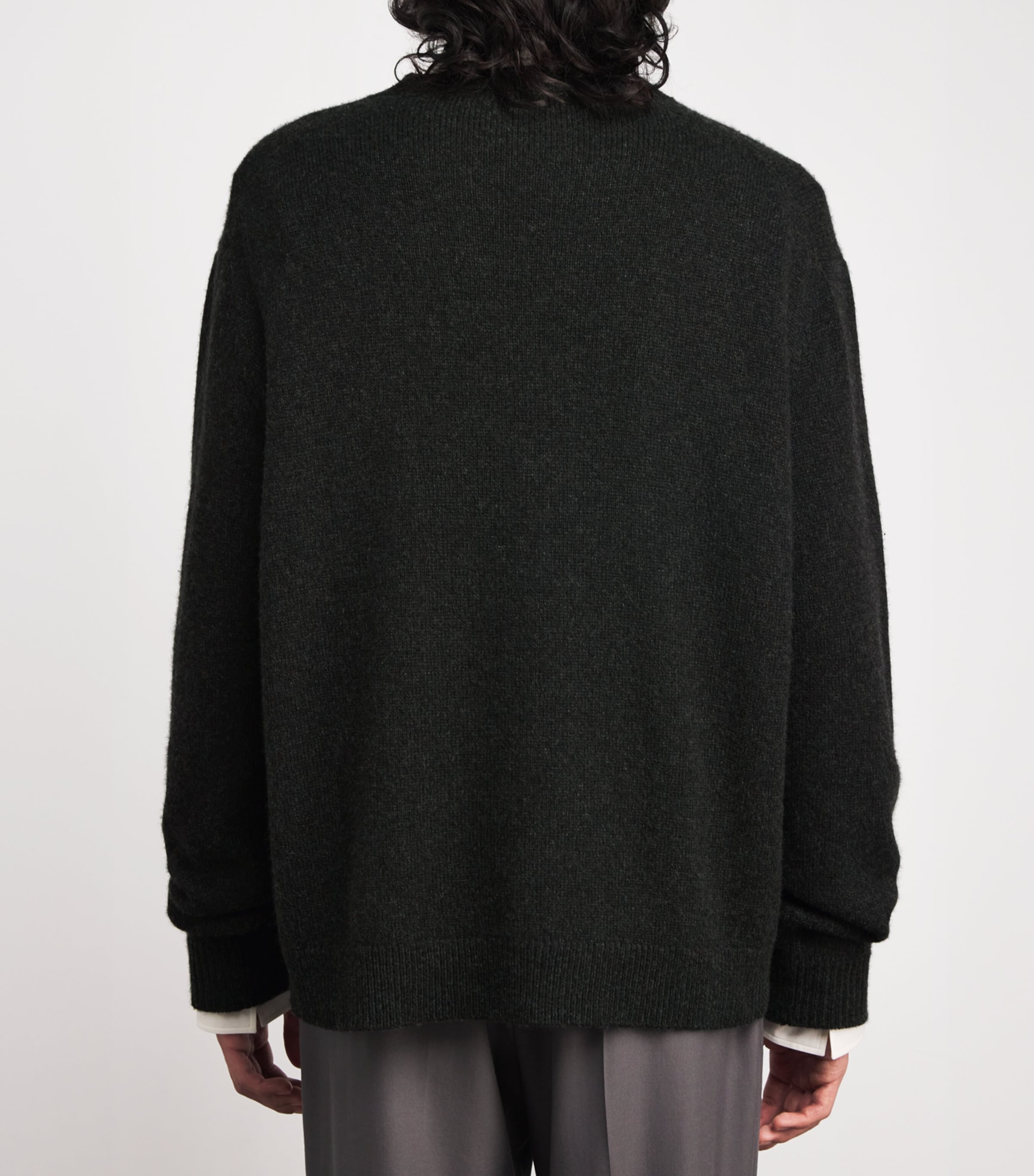 The Row Mens Dumbo Cashmere Sweater Charcoal Image 4