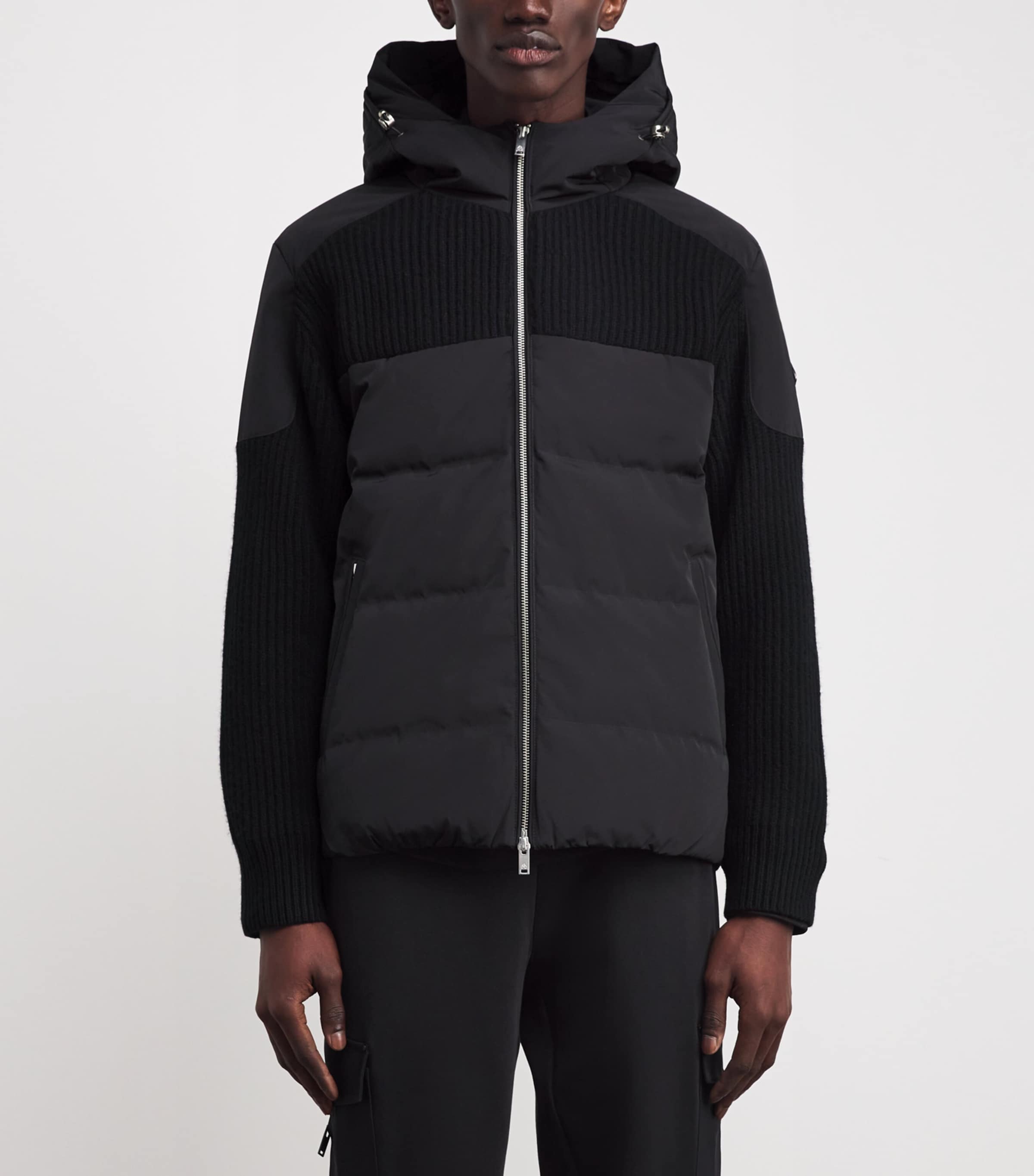 Down Hybrid Puffer Jacket BLACK - 292 Image 3