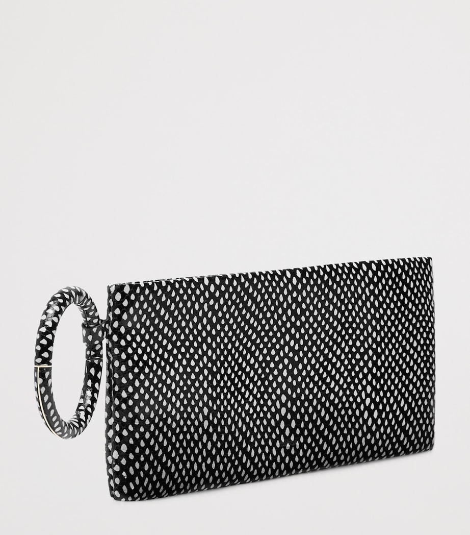 TOM FORD Leather Snake Print Clutch Bag Nwd Image 3