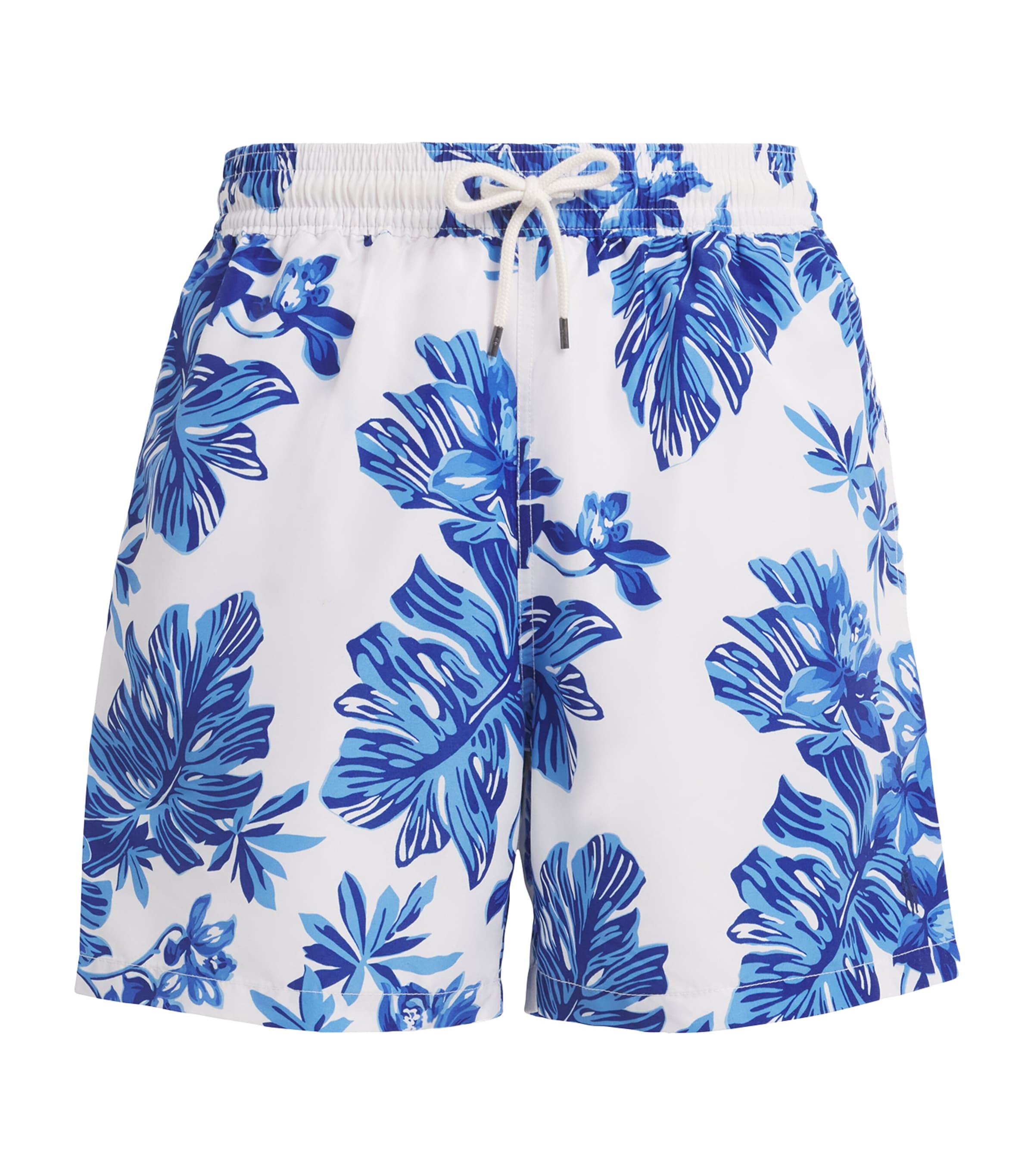 Polo Ralph Lauren Tropical Print Swim Shorts White Tropical