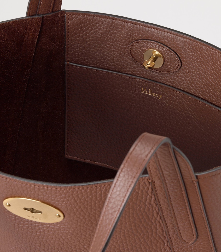 Leather North South Bayswater Tote Bag BRIGHT OAK Image 4
