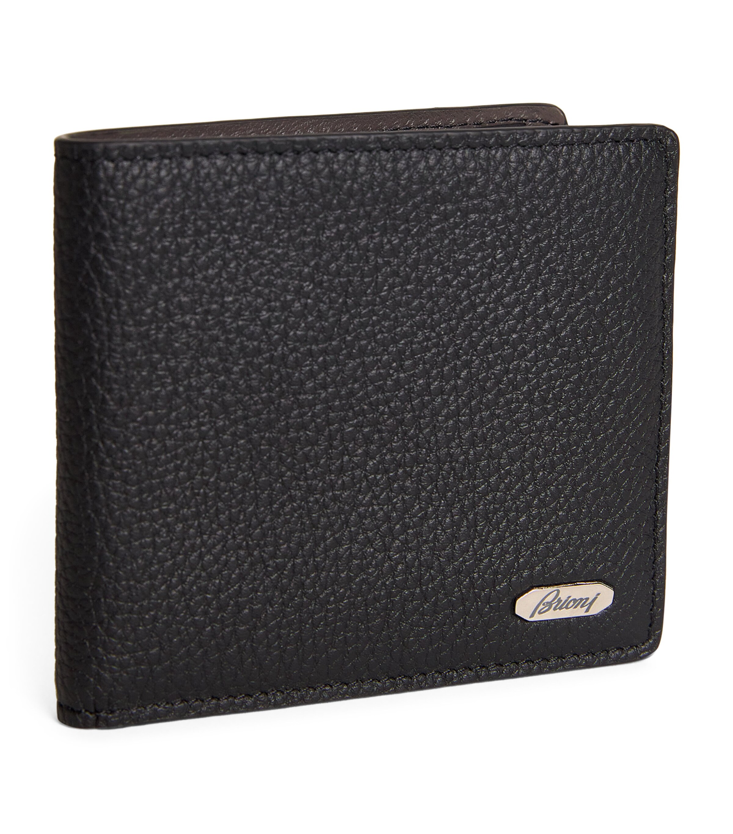 Brioni Leather Logo Plaque Wallet | Men New In | Men Accessories | Wallets | Designers | Brioni | Mens Accessories
