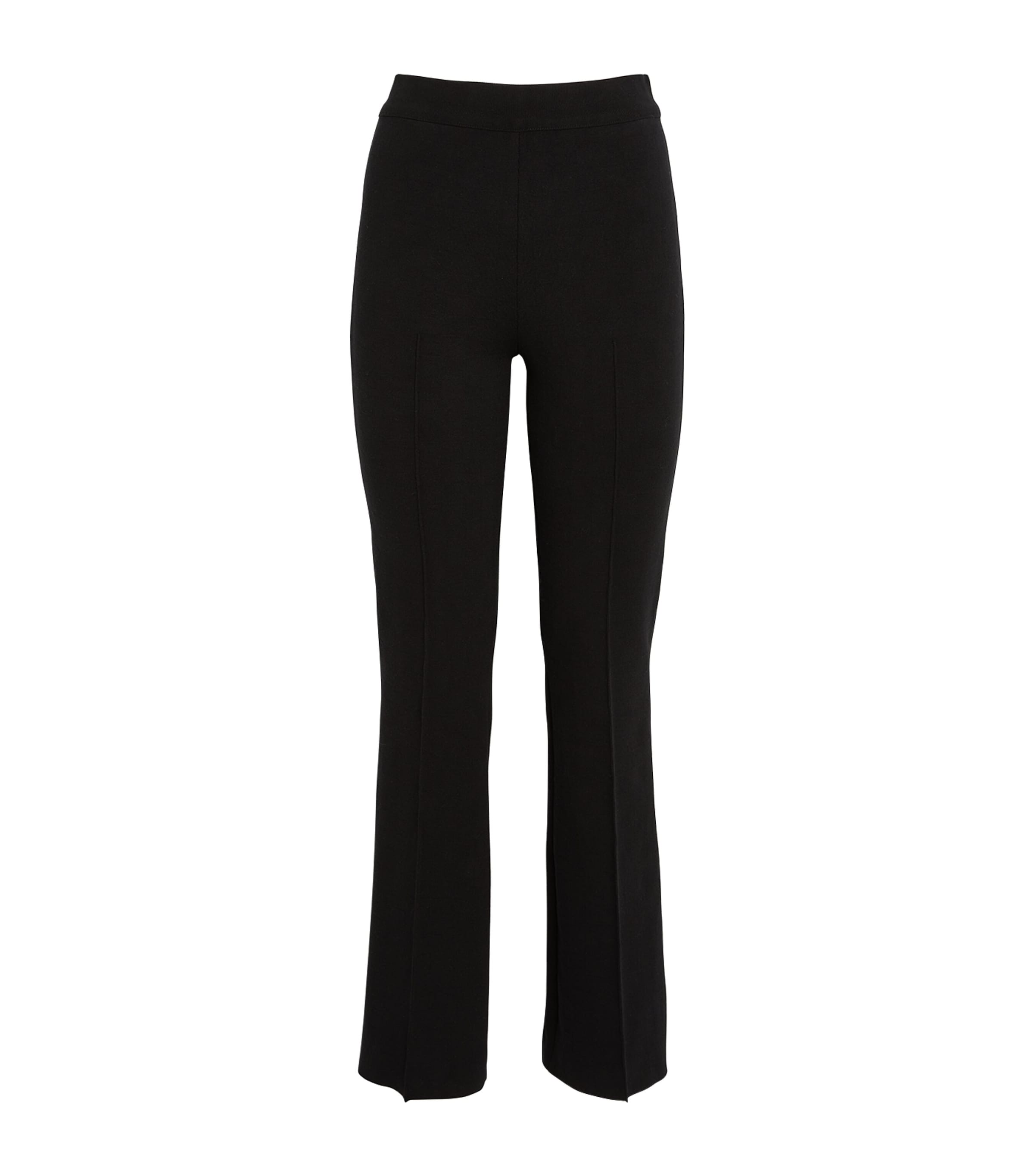 High Sport Knit Kick Trousers In Black