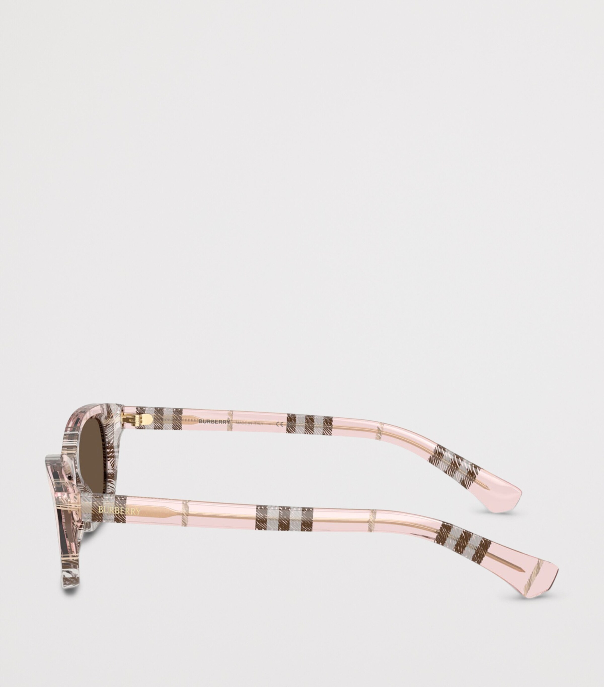 Burberry Acetate BE4488 Rectangle Sunglasses Pink Image 3