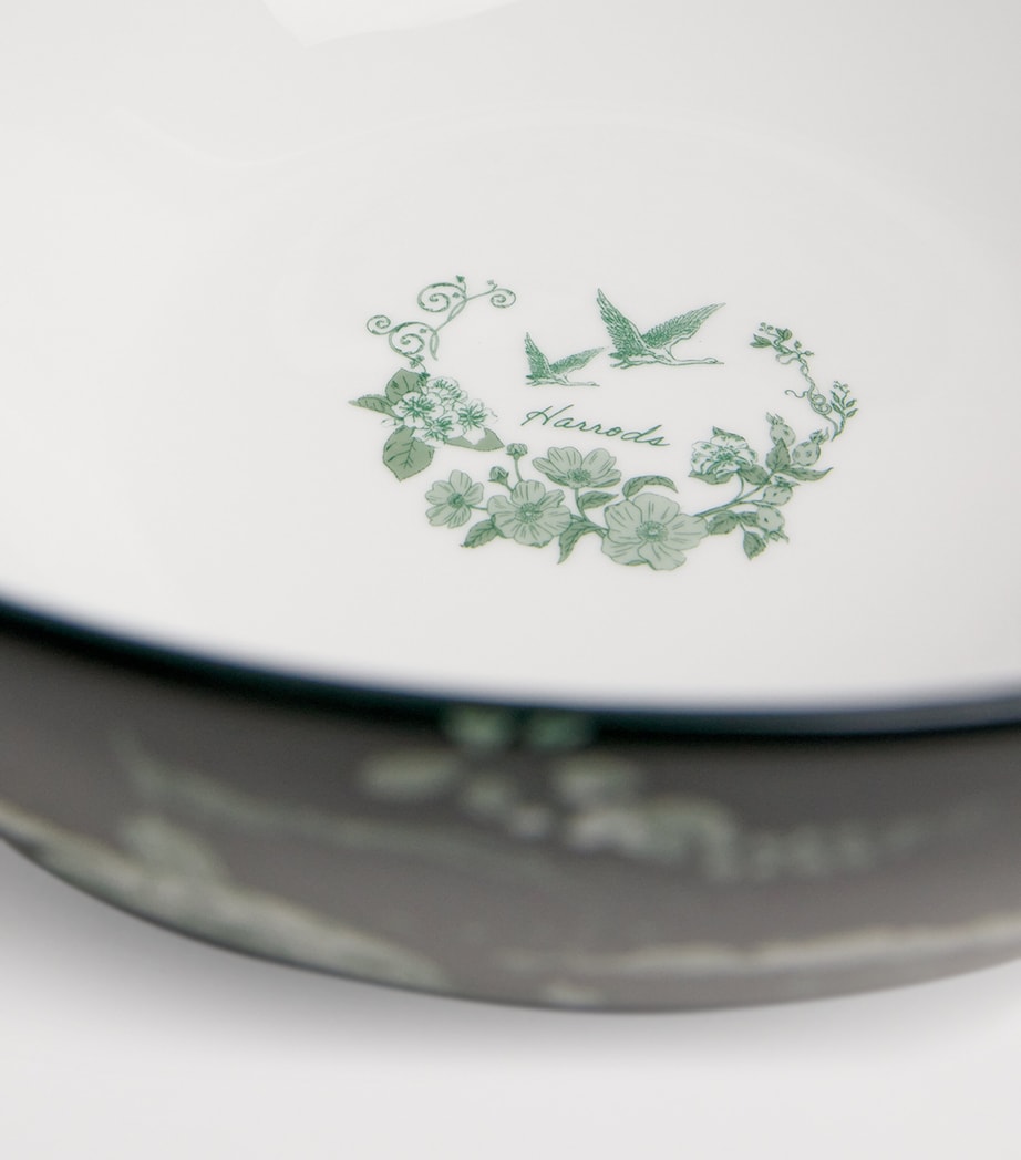 Fine Bone China Toile Bowl (30.5cm) GREEN Image 3