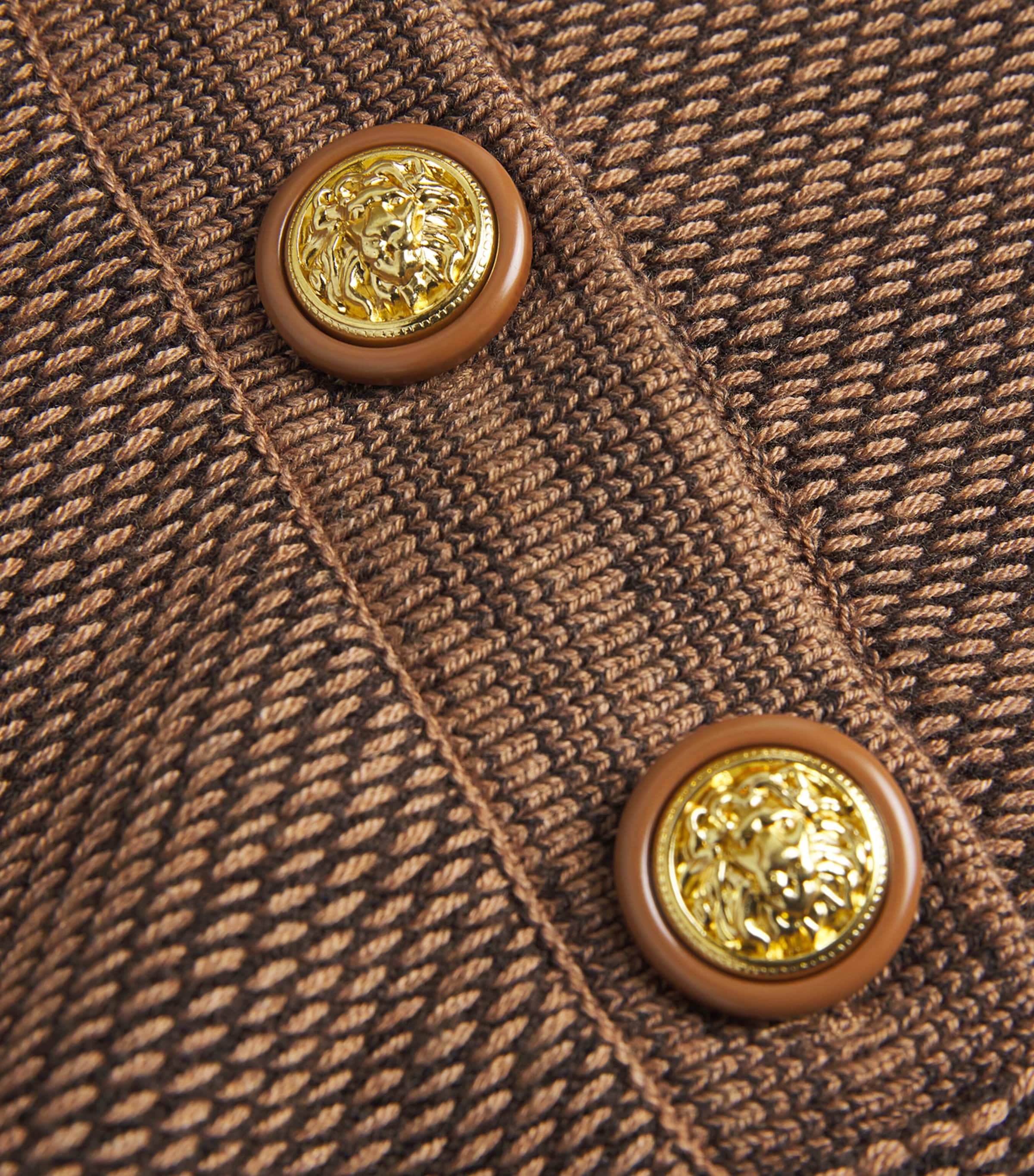 Haddasah Henley Sweater CAMEL MULTI/GLD CMMG Image 5