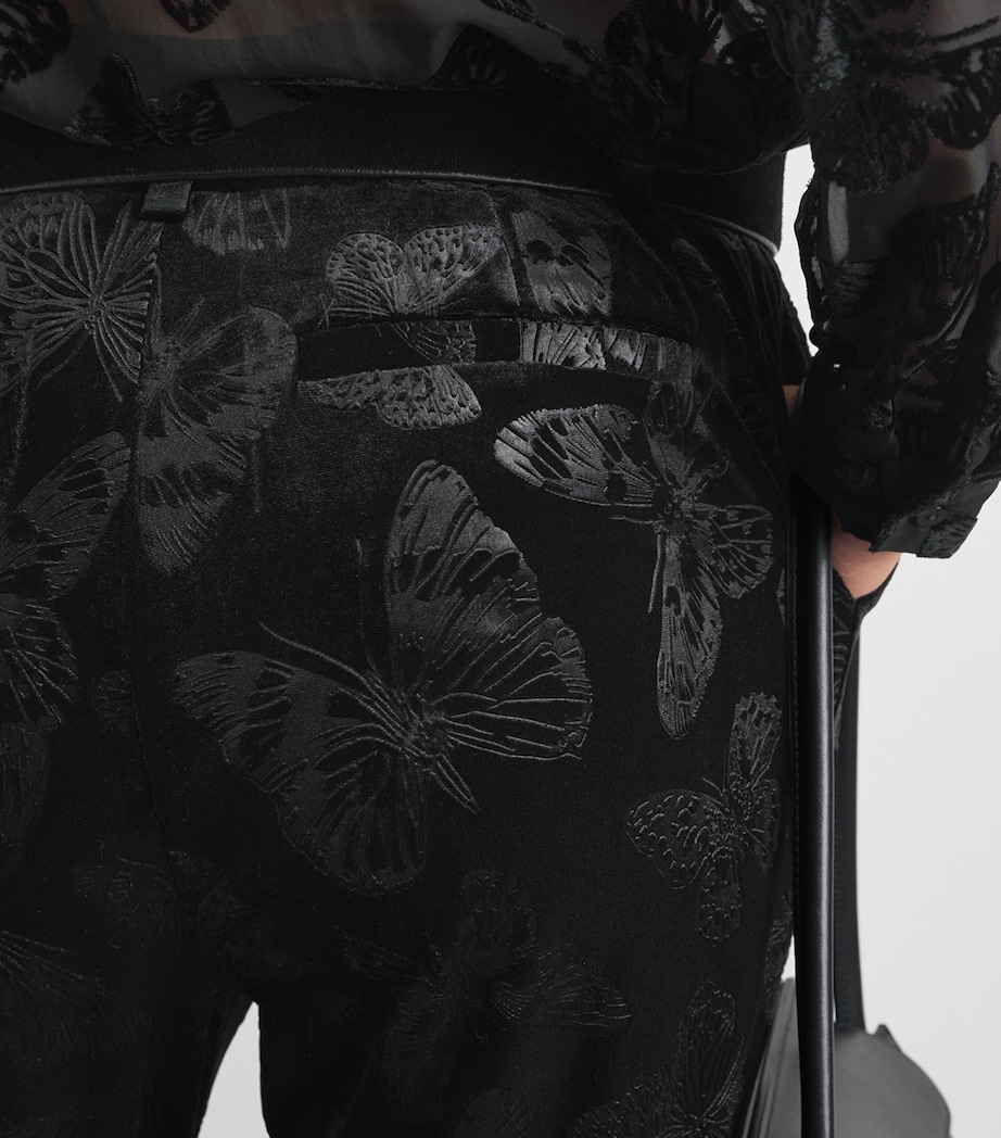 L'Agence Womens Frances Bootcut Trousers Black Butterfly Blbu Image 3