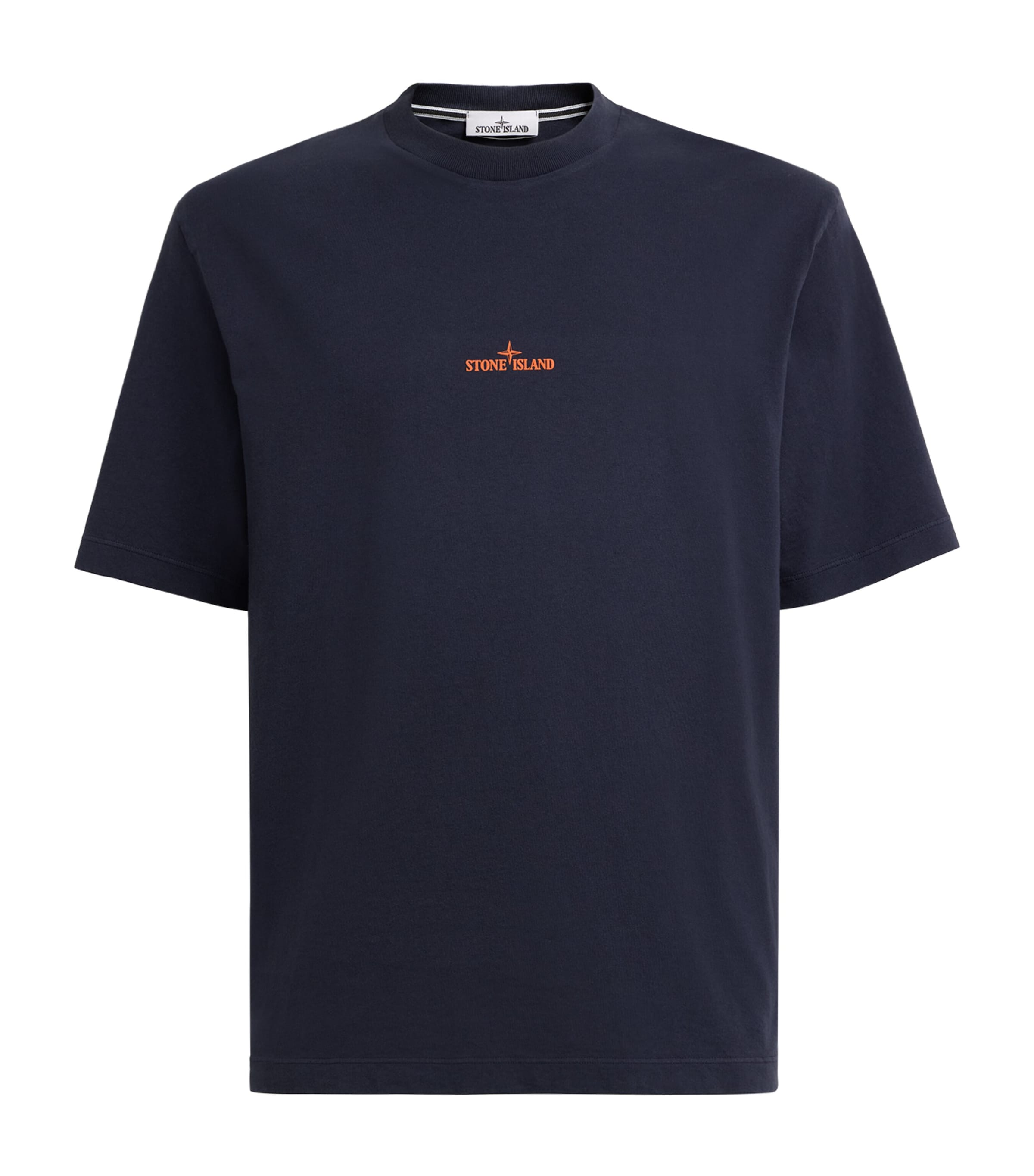 Stone Island Mens Organic Cotton Logo T-Shirt Image 1