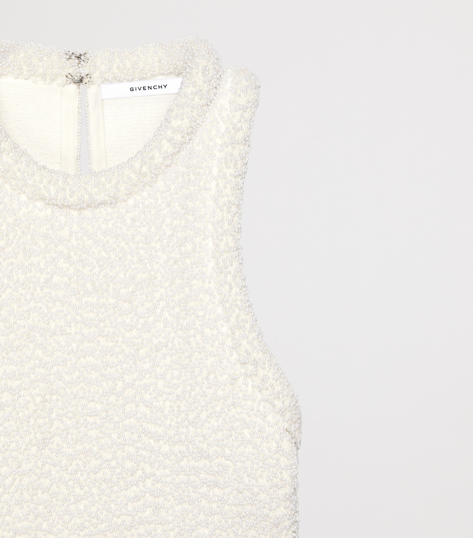 Givenchy Womens Embellished Tank Top Ivory Image 4