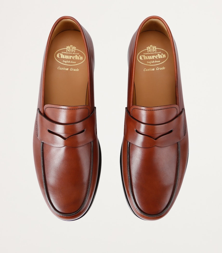 Leather Milford Loafers BROWN Image 4