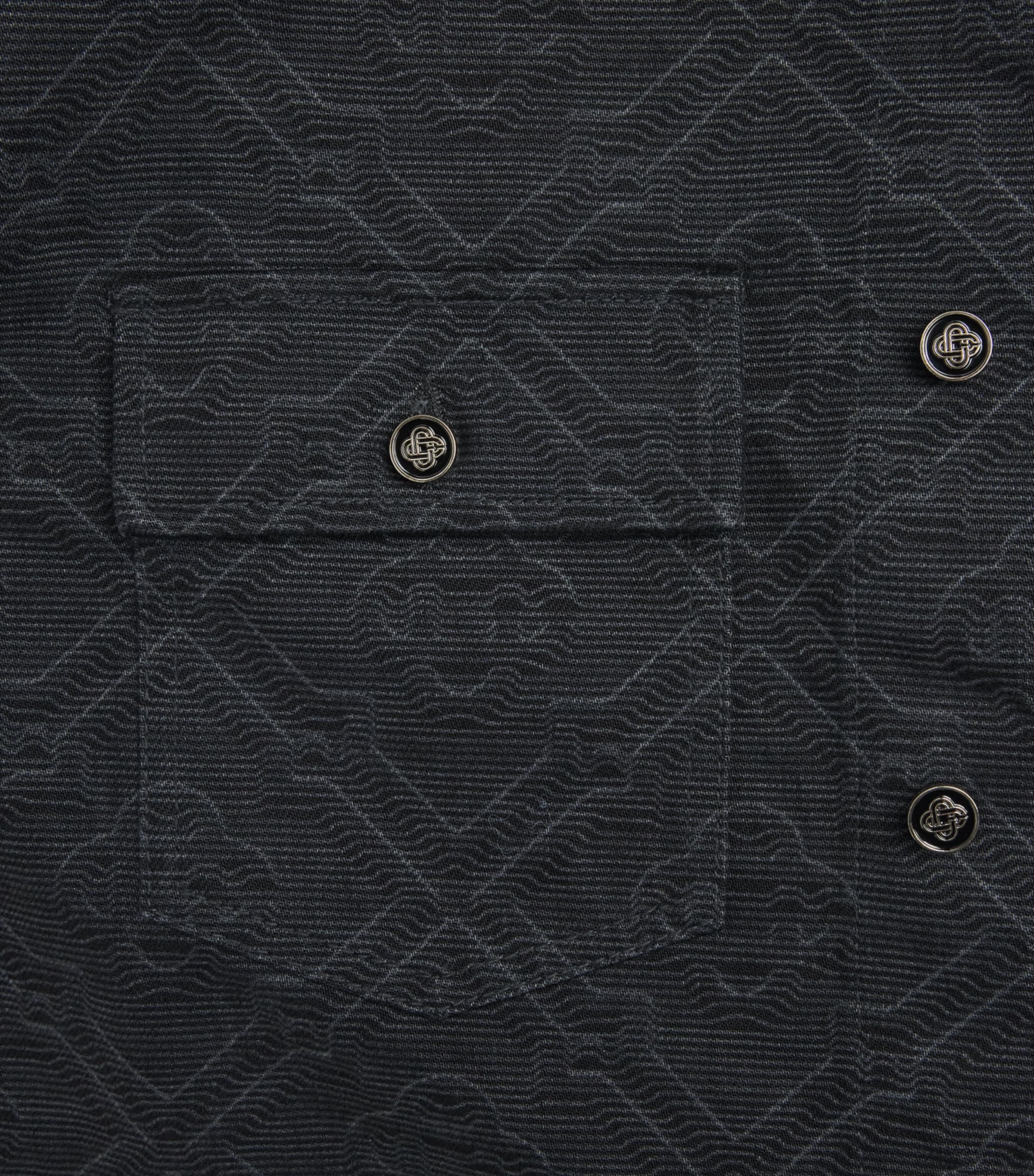 Denim Laser Monogram Shirt BLACK LASER Image 5