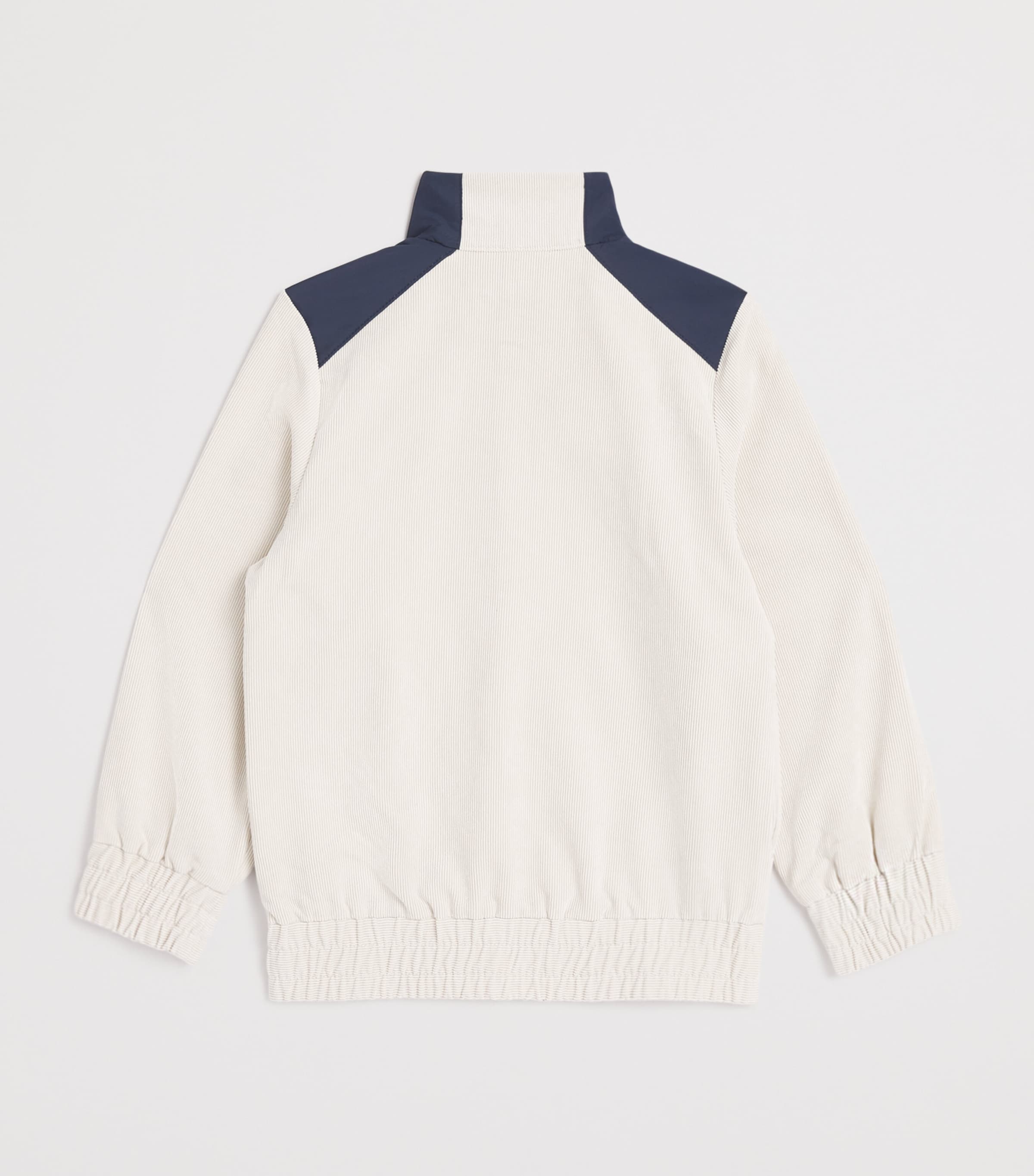 Ribbed Logo Track Jacket (4-16 Years) SAND Image 2