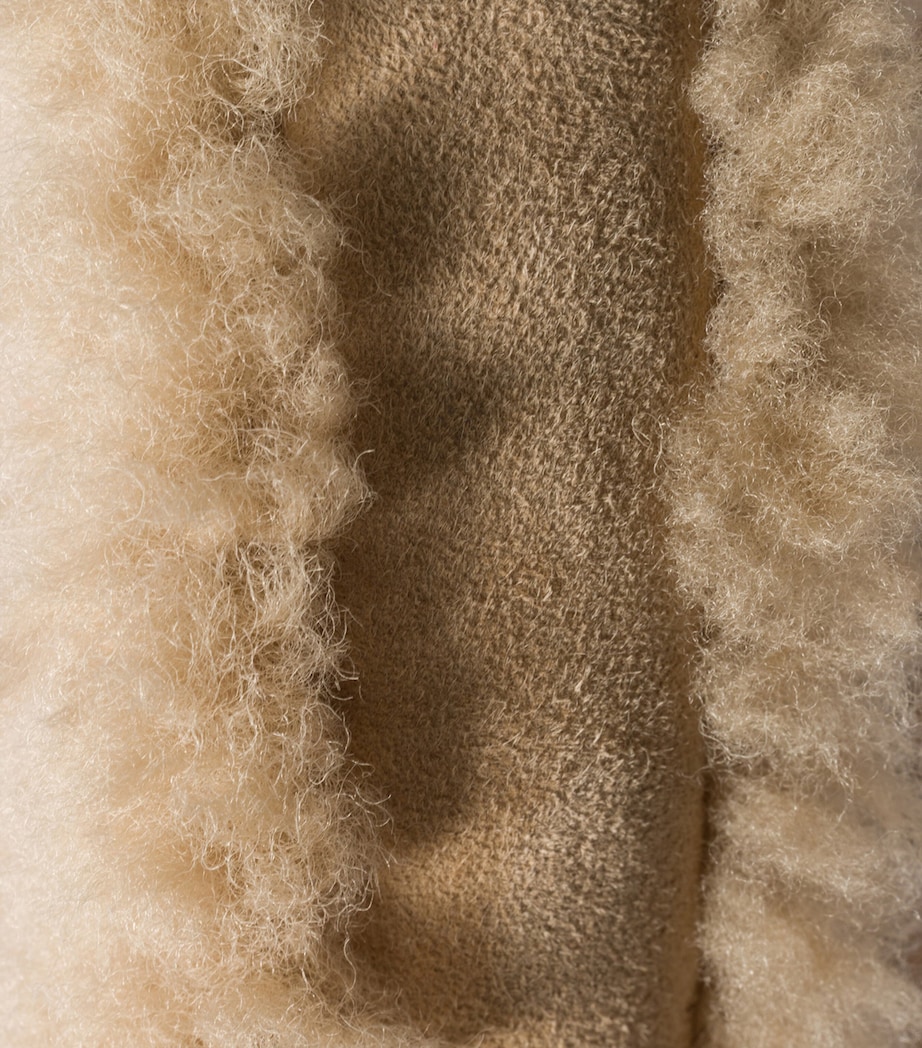 Shearling Wander Top-Handle Bag F0036 Image 6