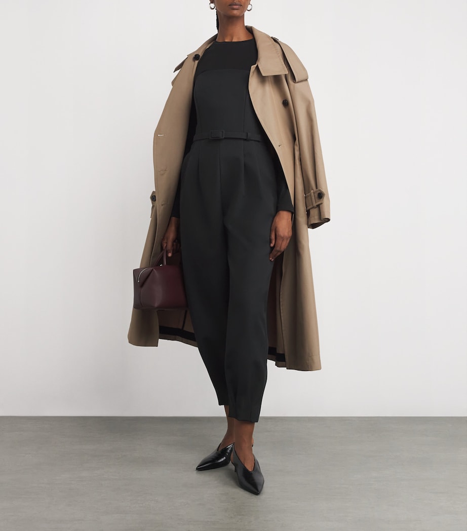 Off-The-Shoulder Jumpsuit BLACK Image 2