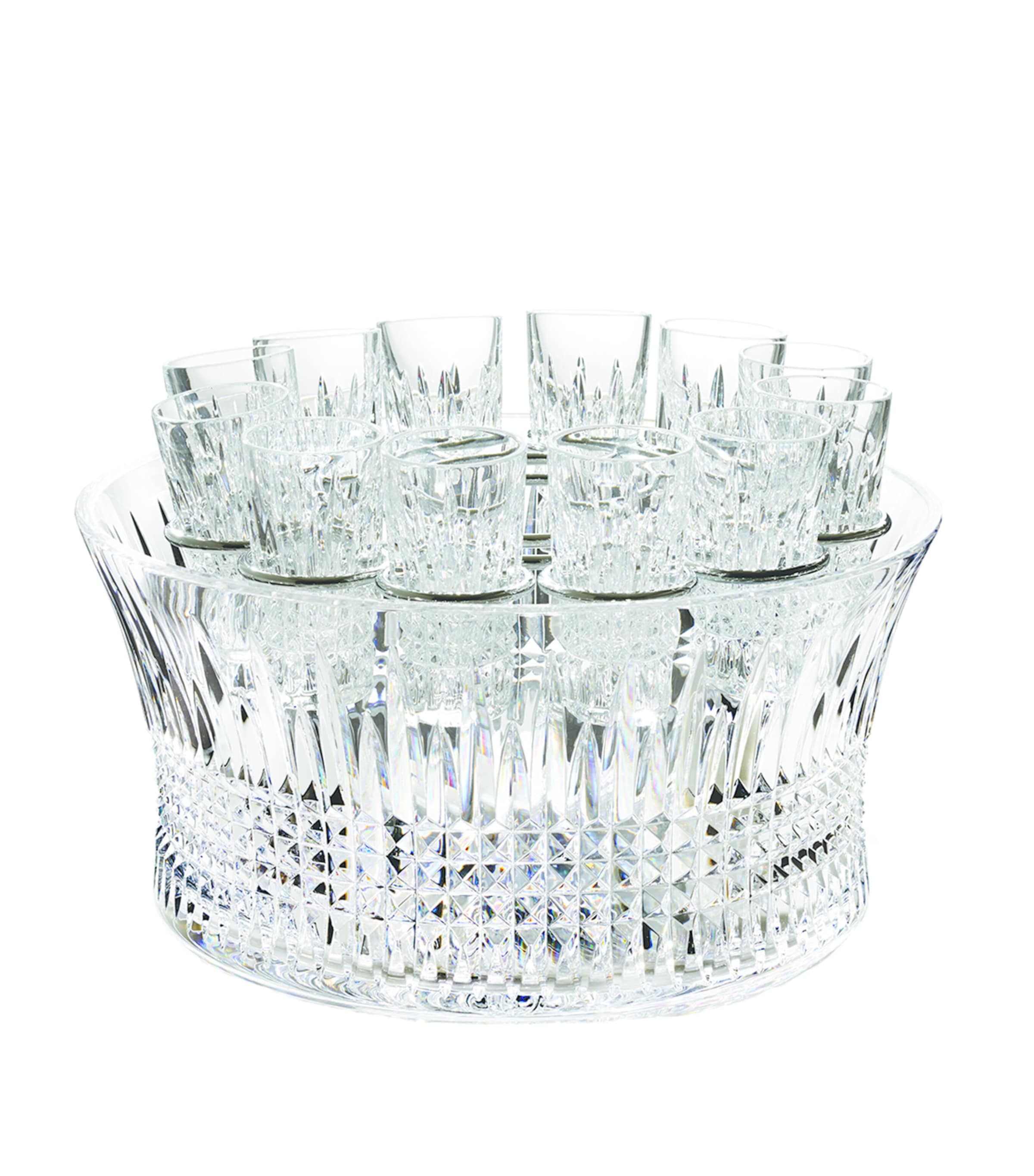 Waterford Lismore Diamond Vodka Chill Set In Clear