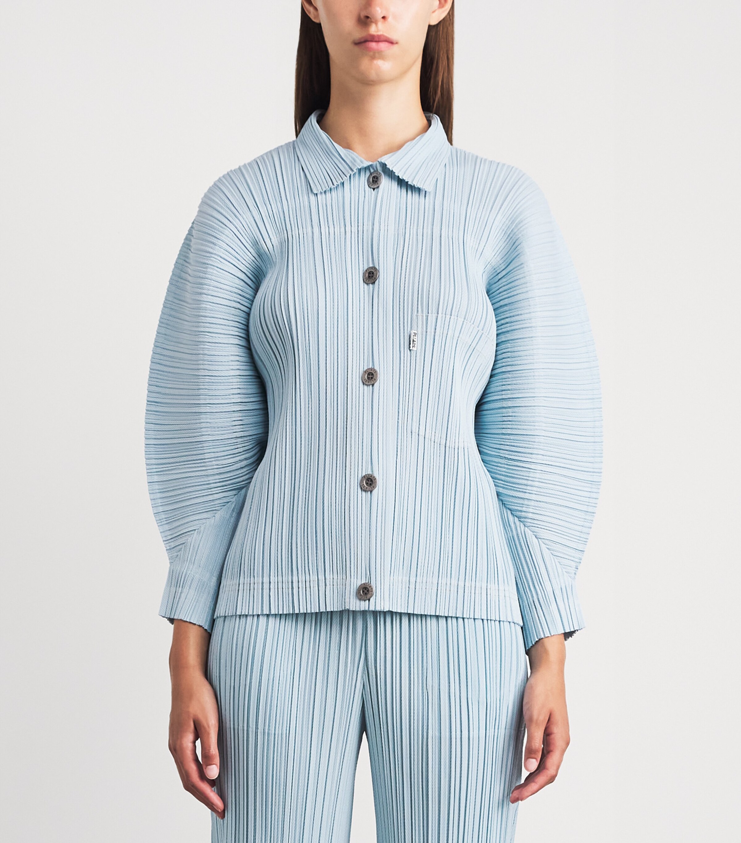 Pleats Please Issey Miyake Blue Cotton Denim Jacket | Harrods US Pleats Please Issey Miyake Blue Cotton Denim Jacket | Harrods US