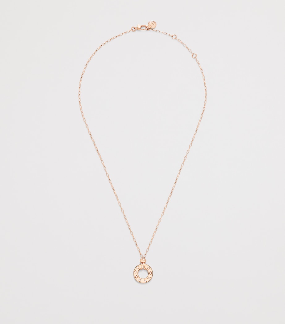 Pomellato Rose Gold and Diamond Iconica Fancy Reversible Necklace Image 3