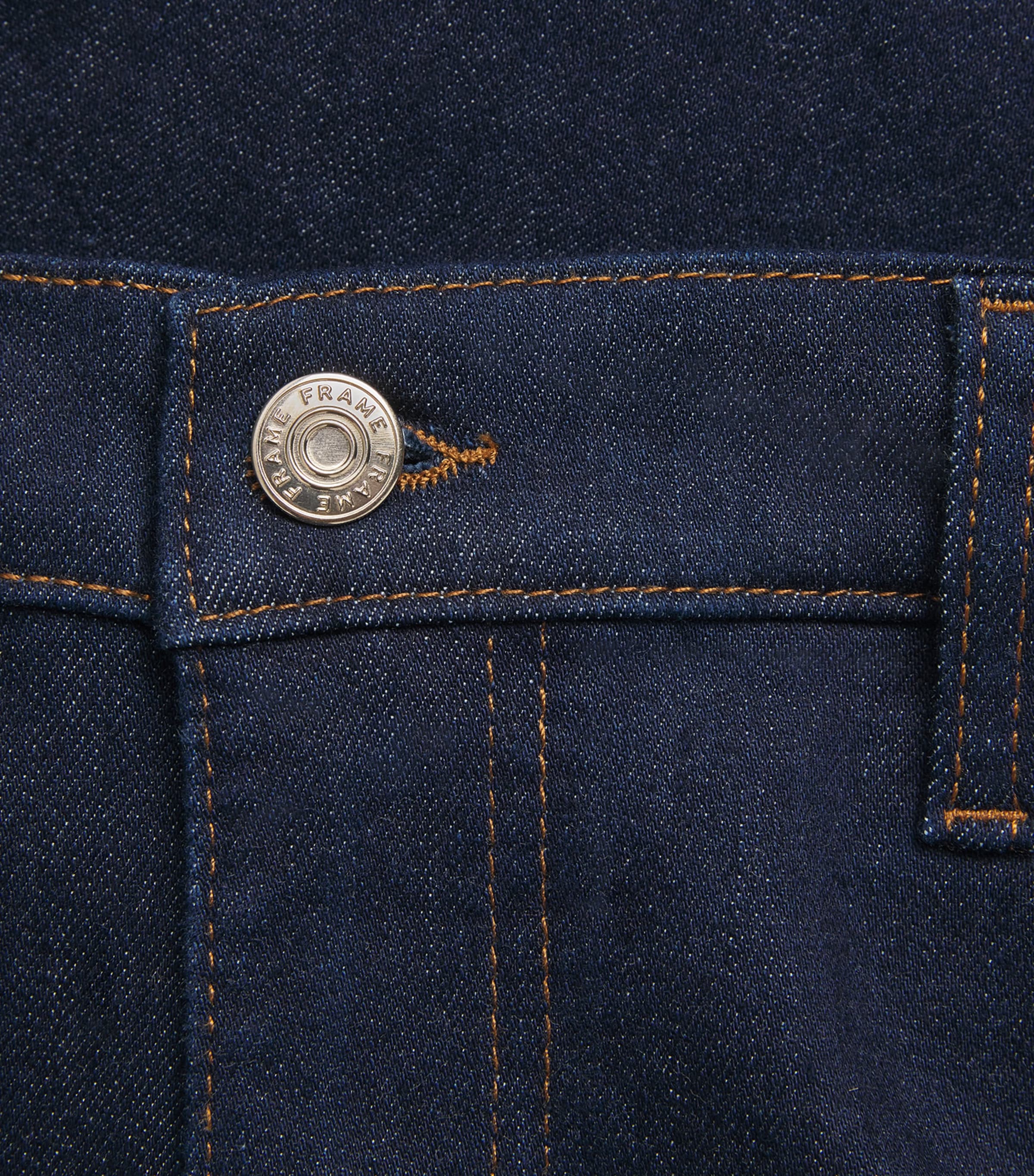 FRAME Womens The Rodeo Low-Rise Bootcut Jeans Rinse Image 6