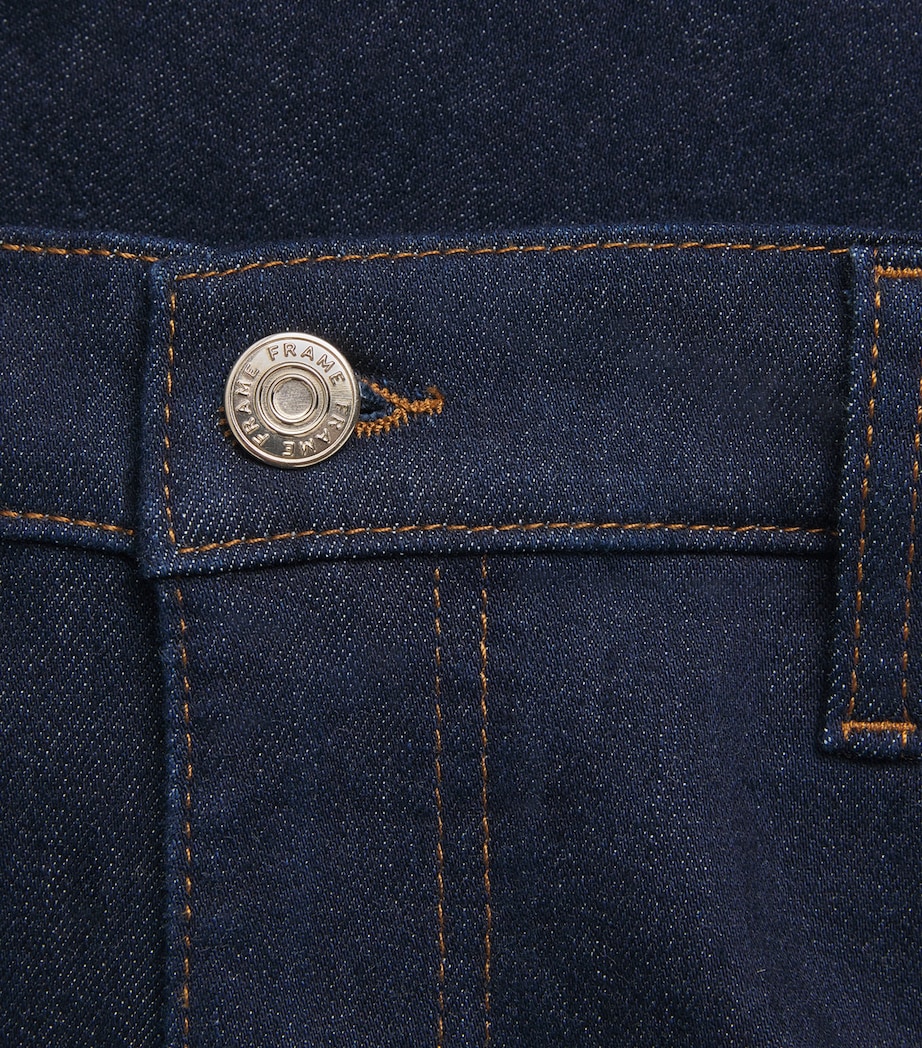 FRAME Womens The Rodeo Low-Rise Bootcut Jeans Rinse Image 6