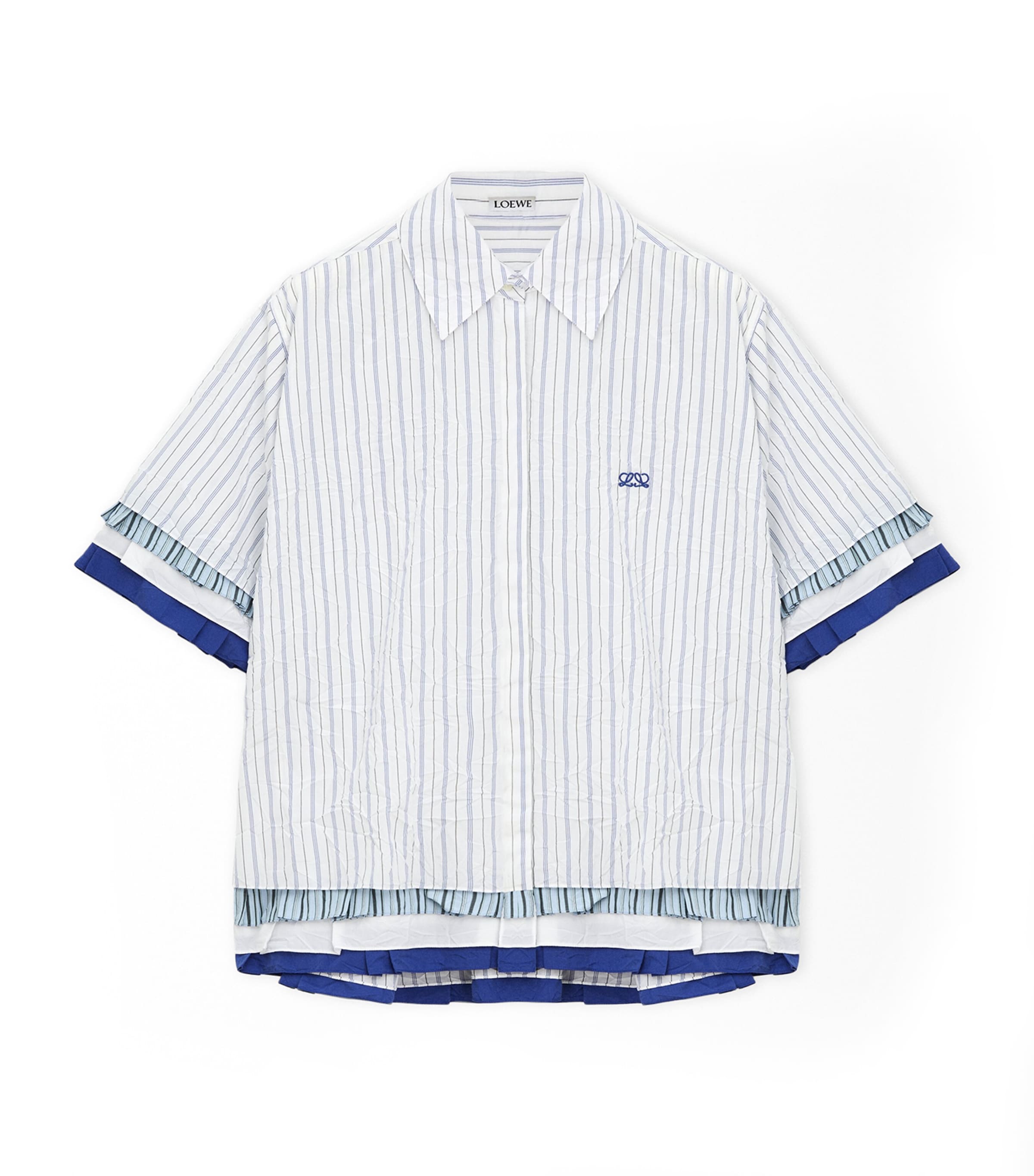 LOEWE Womens Layered Shirt White/multicolor Image 1