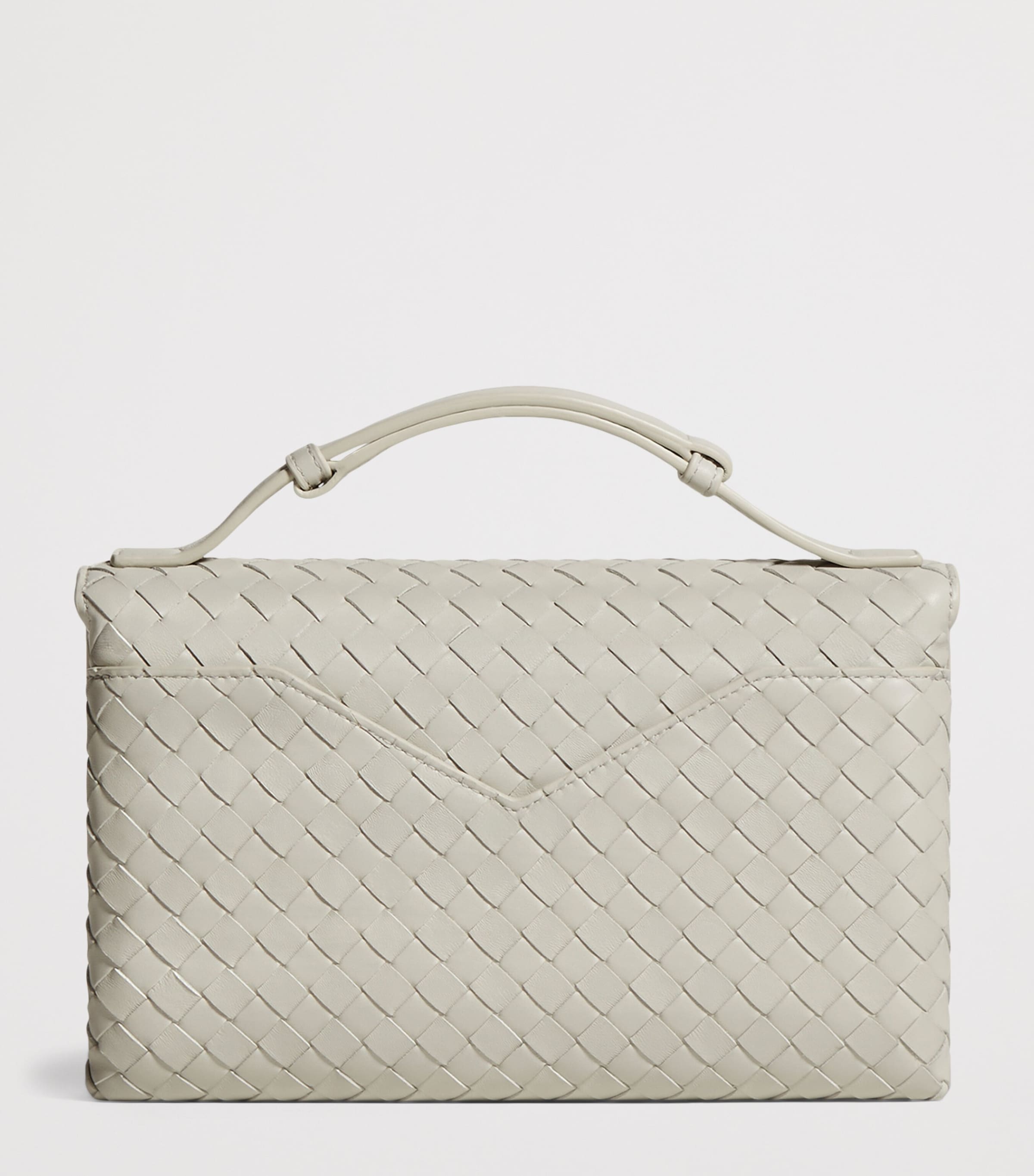 Bottega Veneta Leather Knot Lock Top-Handle Bag Image 7
