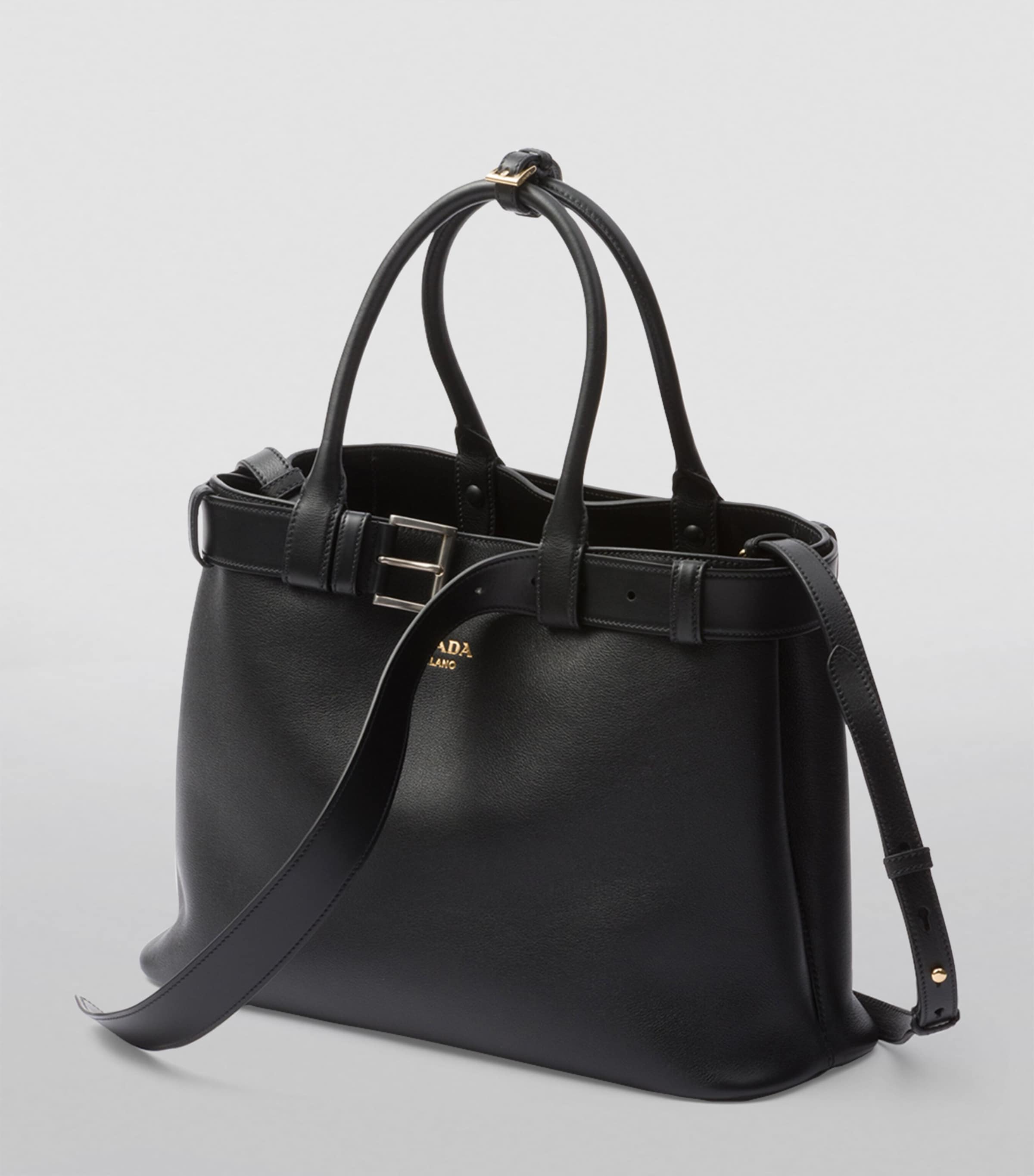 Large Leather Buckle Tote Bag F0002 Image 2