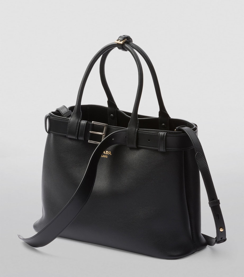 Large Leather Buckle Tote Bag F0002 Image 2
