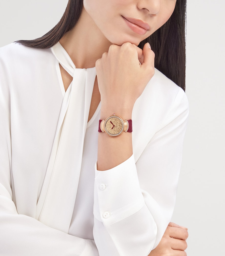 Rose Gold and Diamond Divas’ Dream Watch 33mm NO COLOR Image 6