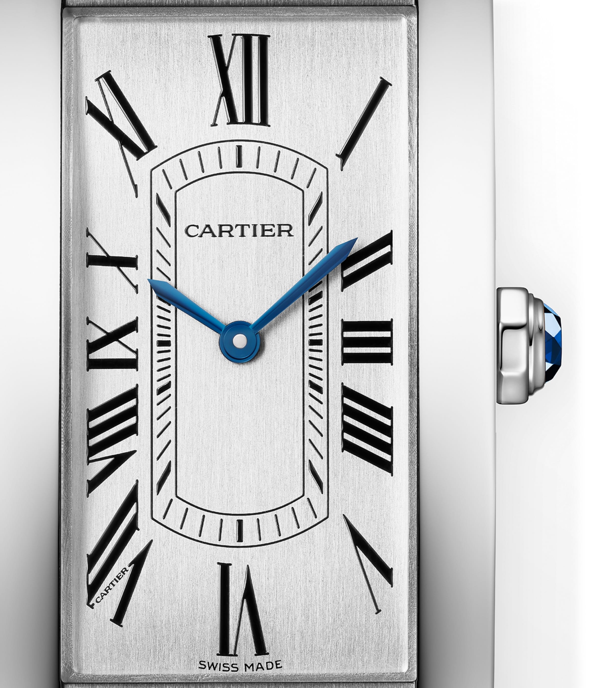 Large Stainless Steel Tank Américaine Watch 24.4mm STEEL Image 3