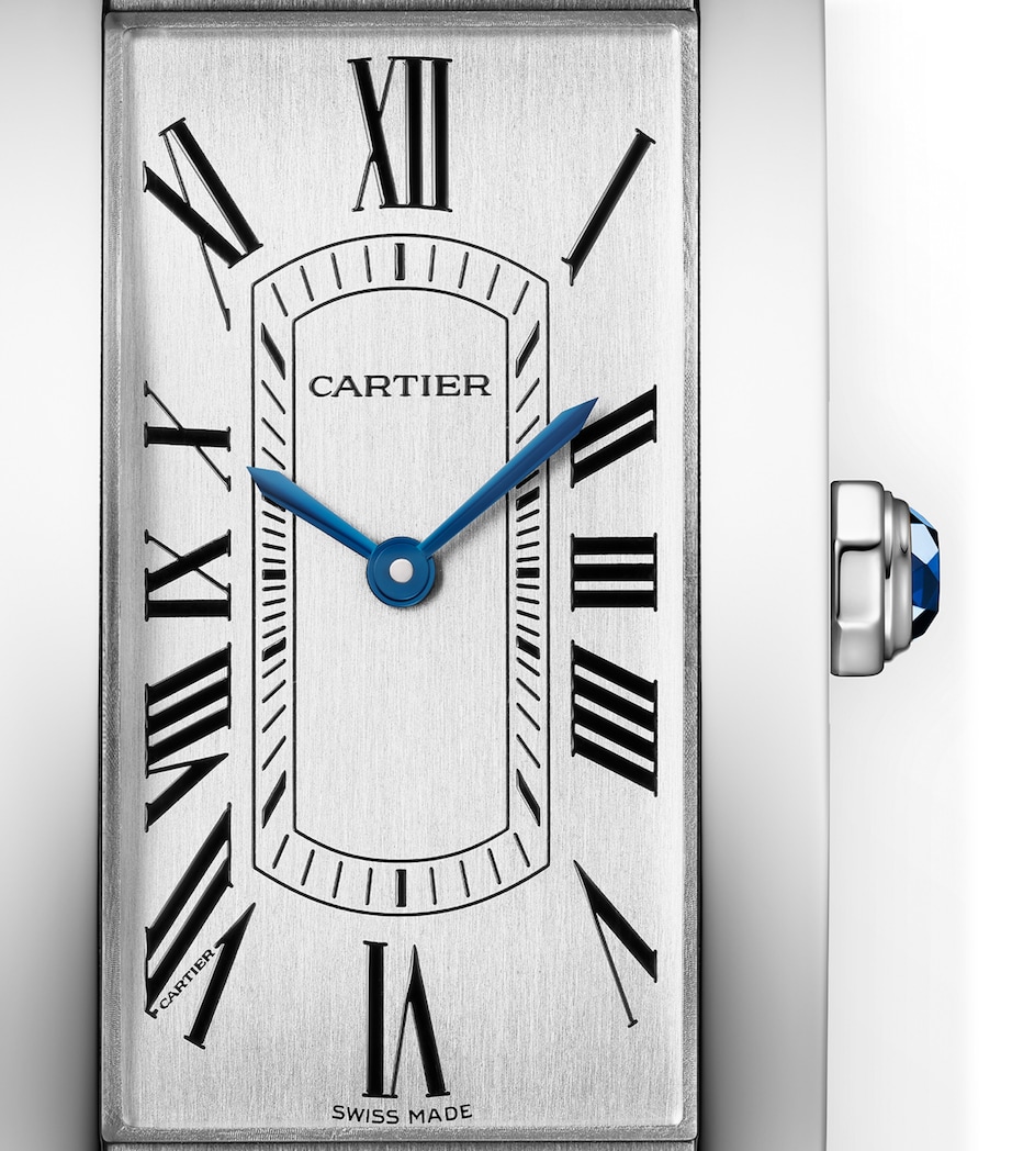 Large Stainless Steel Tank Américaine Watch 24.4mm STEEL Image 3